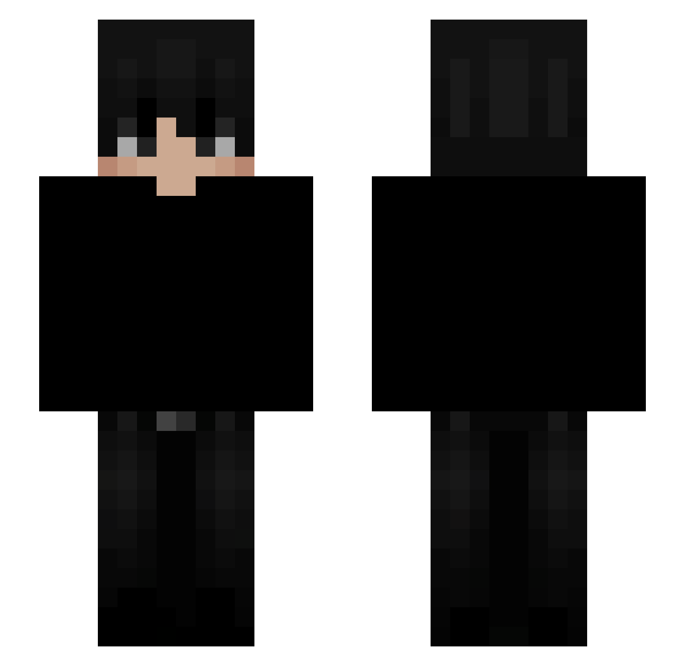 wompyshompy Minecraft skin, front and back view