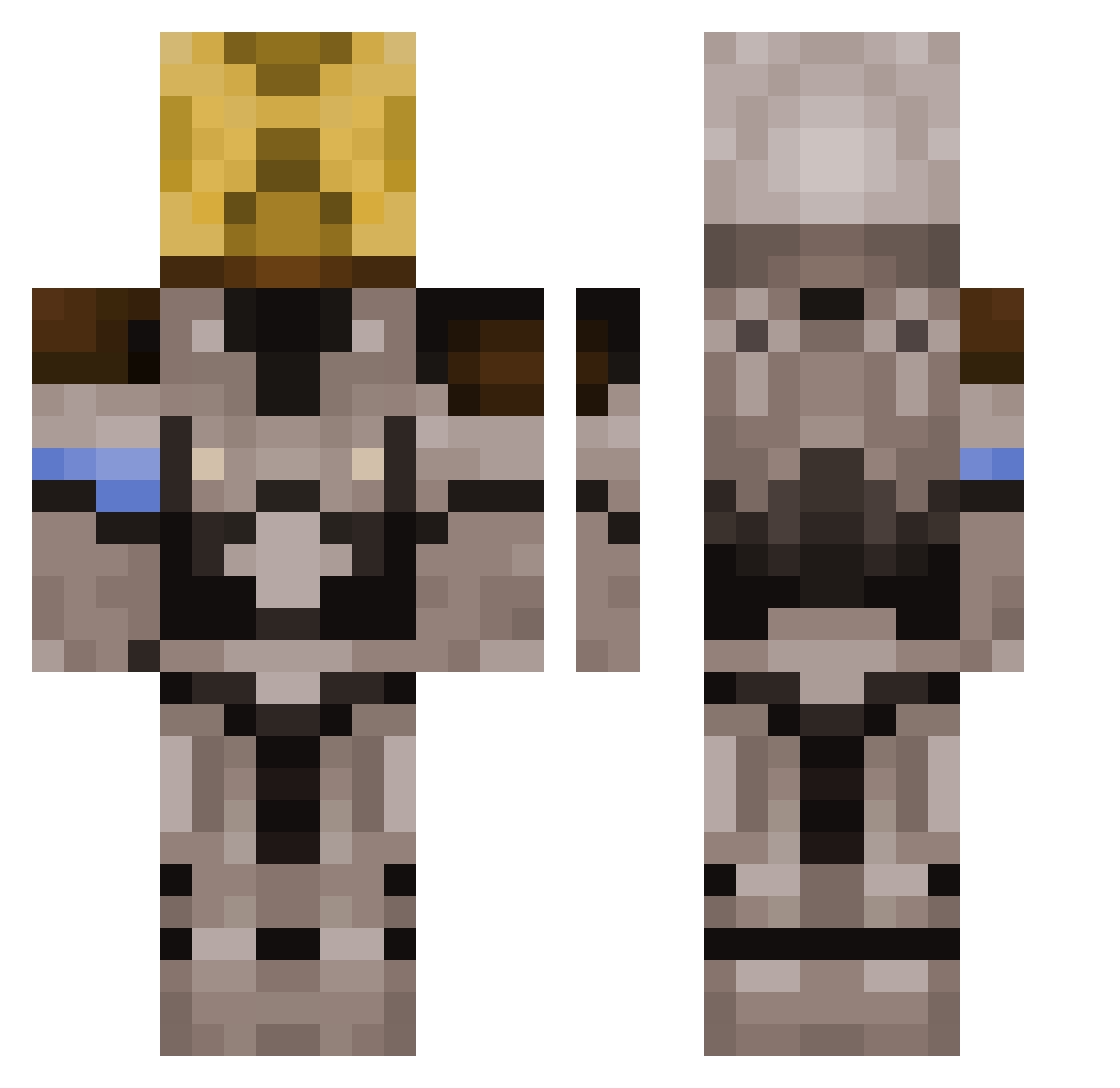 Notmyproblem1295 Minecraft skin, front and back view