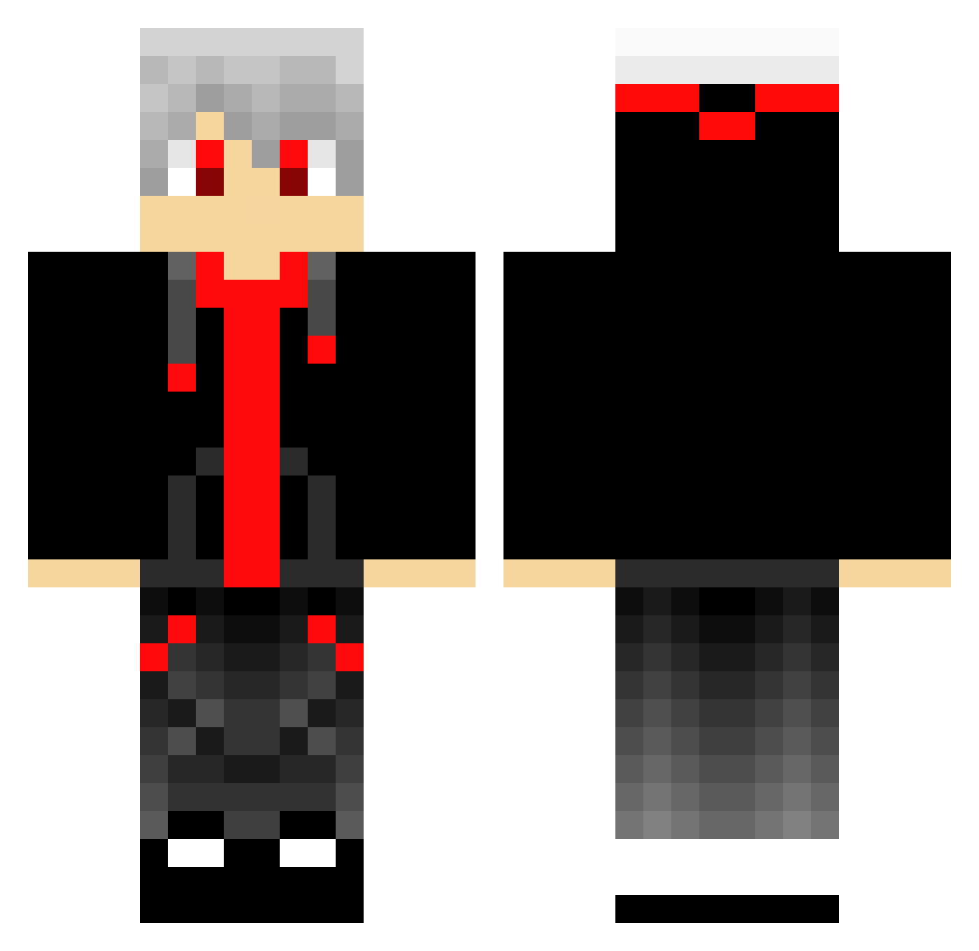 TheBone24 Minecraft skin, front and back view