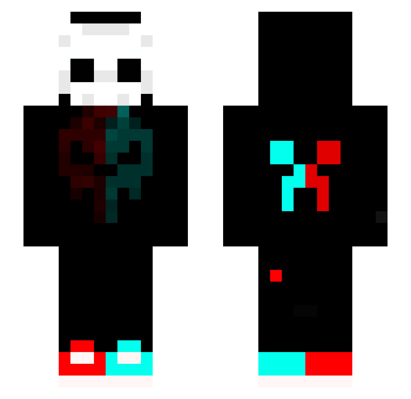 CevizliLokum Minecraft skin, front and back view