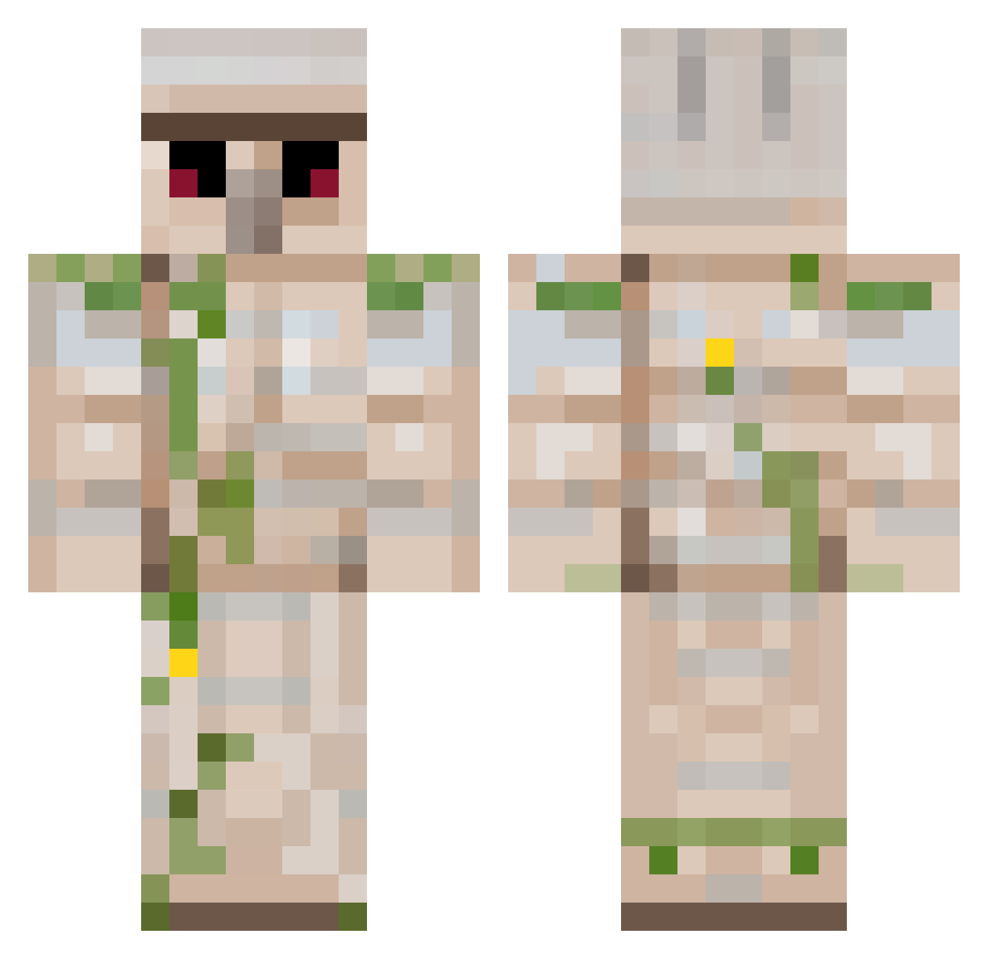 danielsan Minecraft skin, front and back view