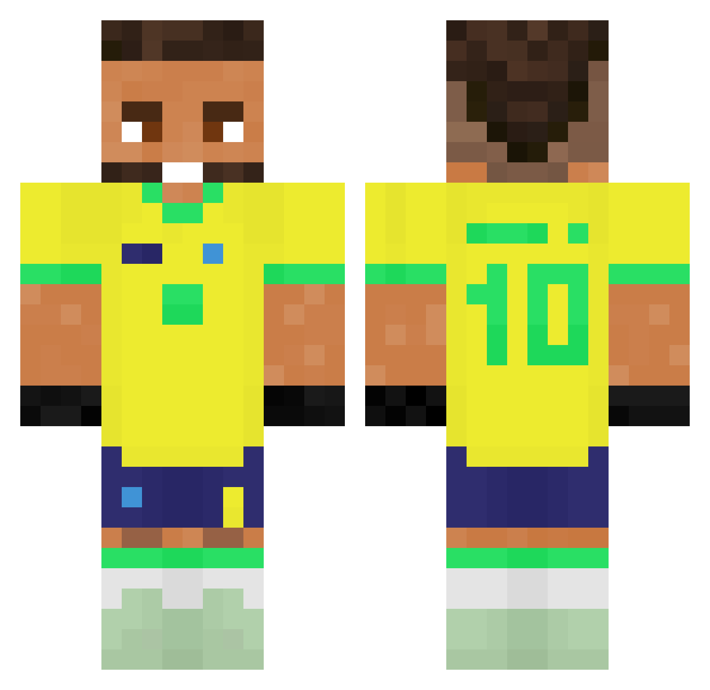 BackFix00 Minecraft skin, front and back view
