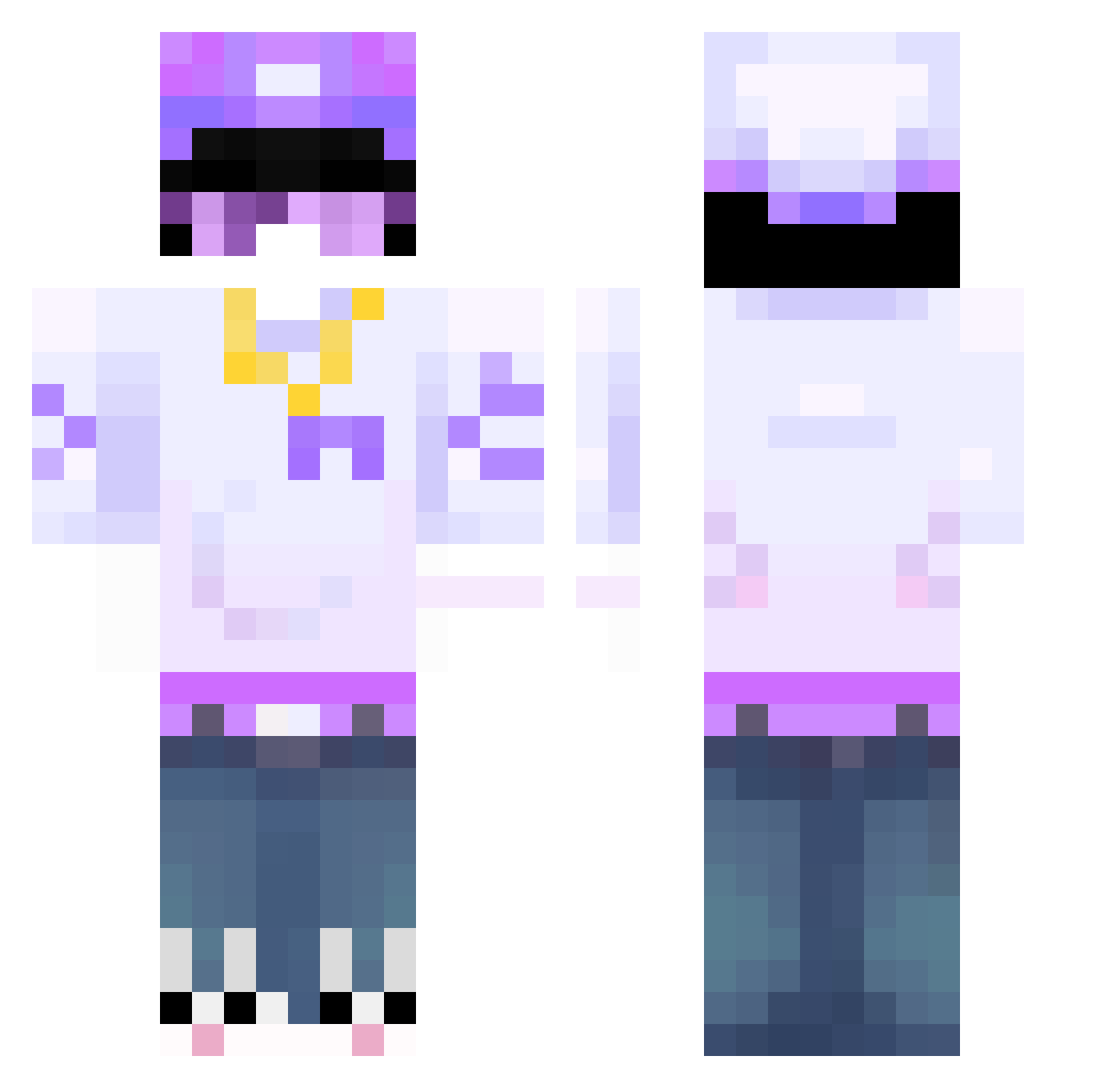 zSluuch_ Minecraft skin, front and back view