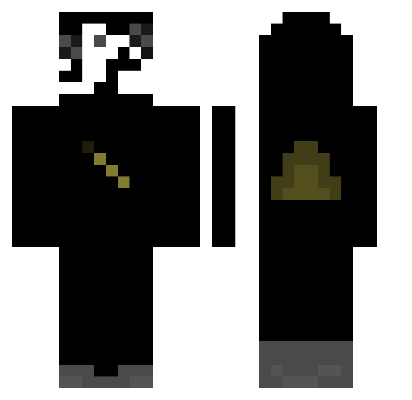 leethebee16 Minecraft skin, front and back view