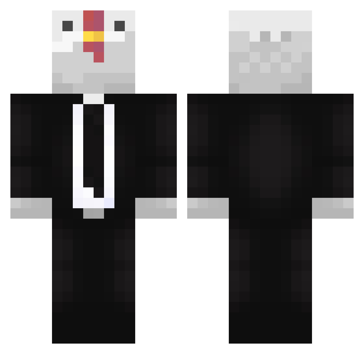 Lakaka_3169 Minecraft skin, front and back view