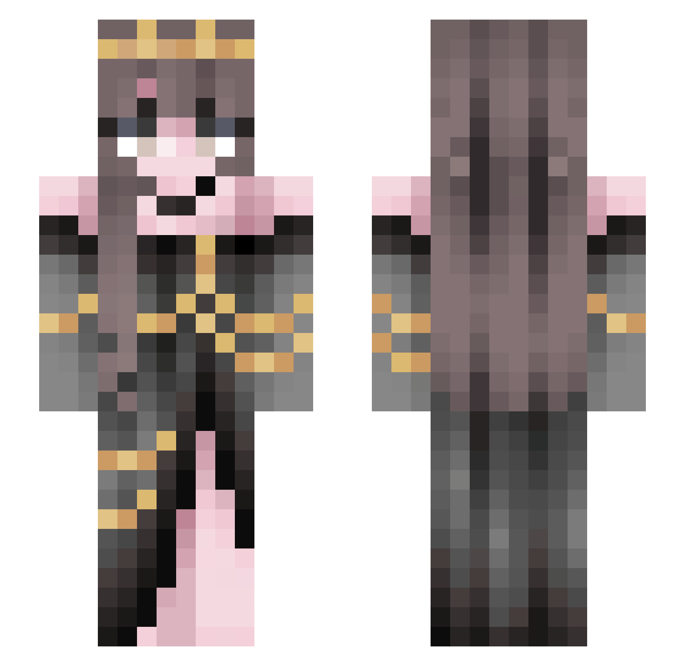 maxim_kasim1 Minecraft skin, front and back view