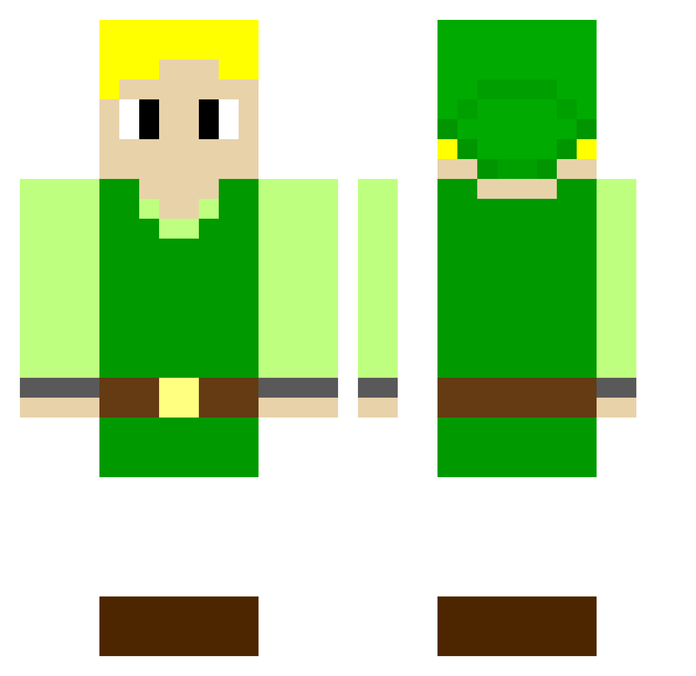 LAITCOUPILLE2JP Minecraft skin, front and back view