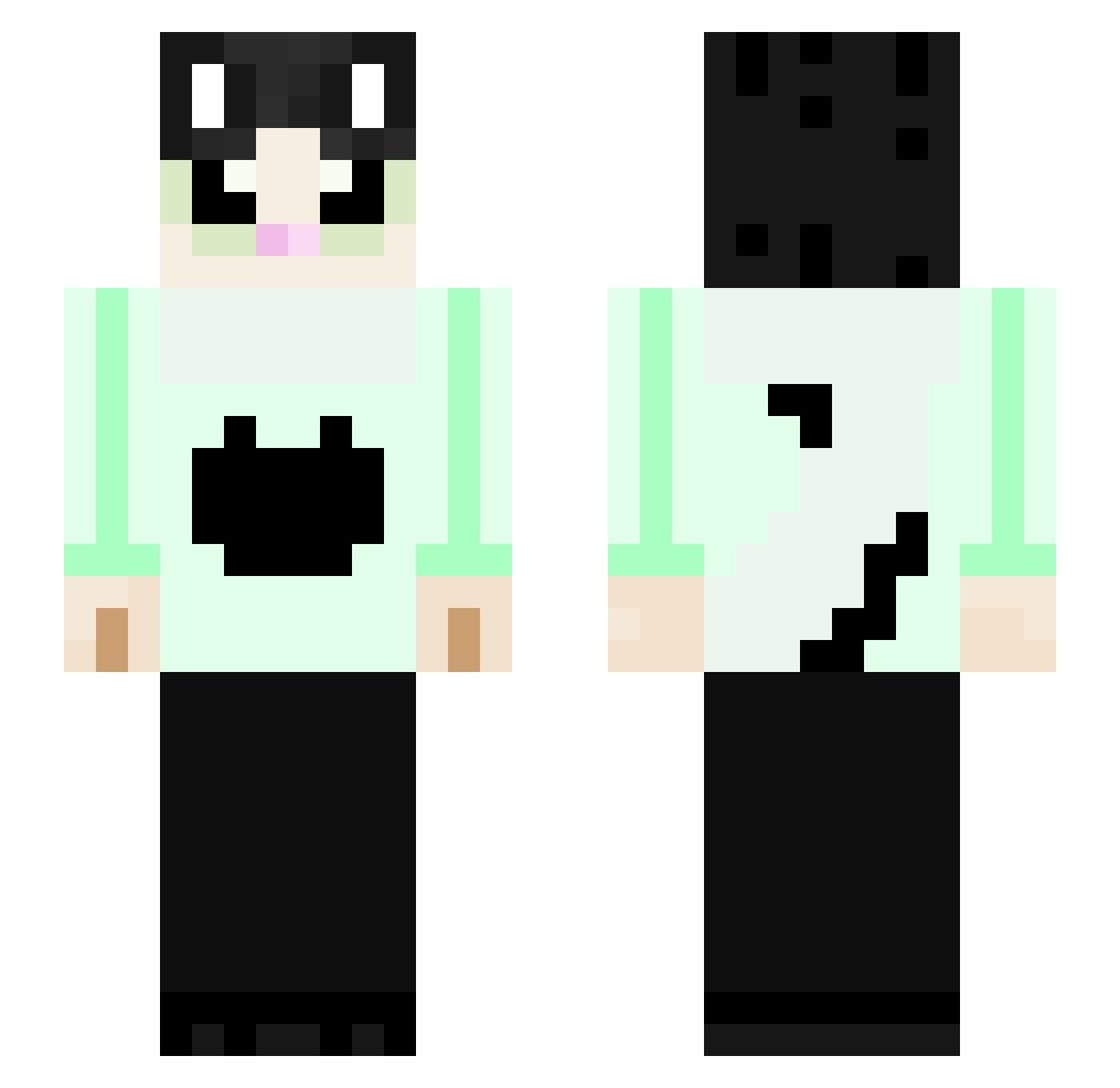 RVRL0l Minecraft skin, front and back view