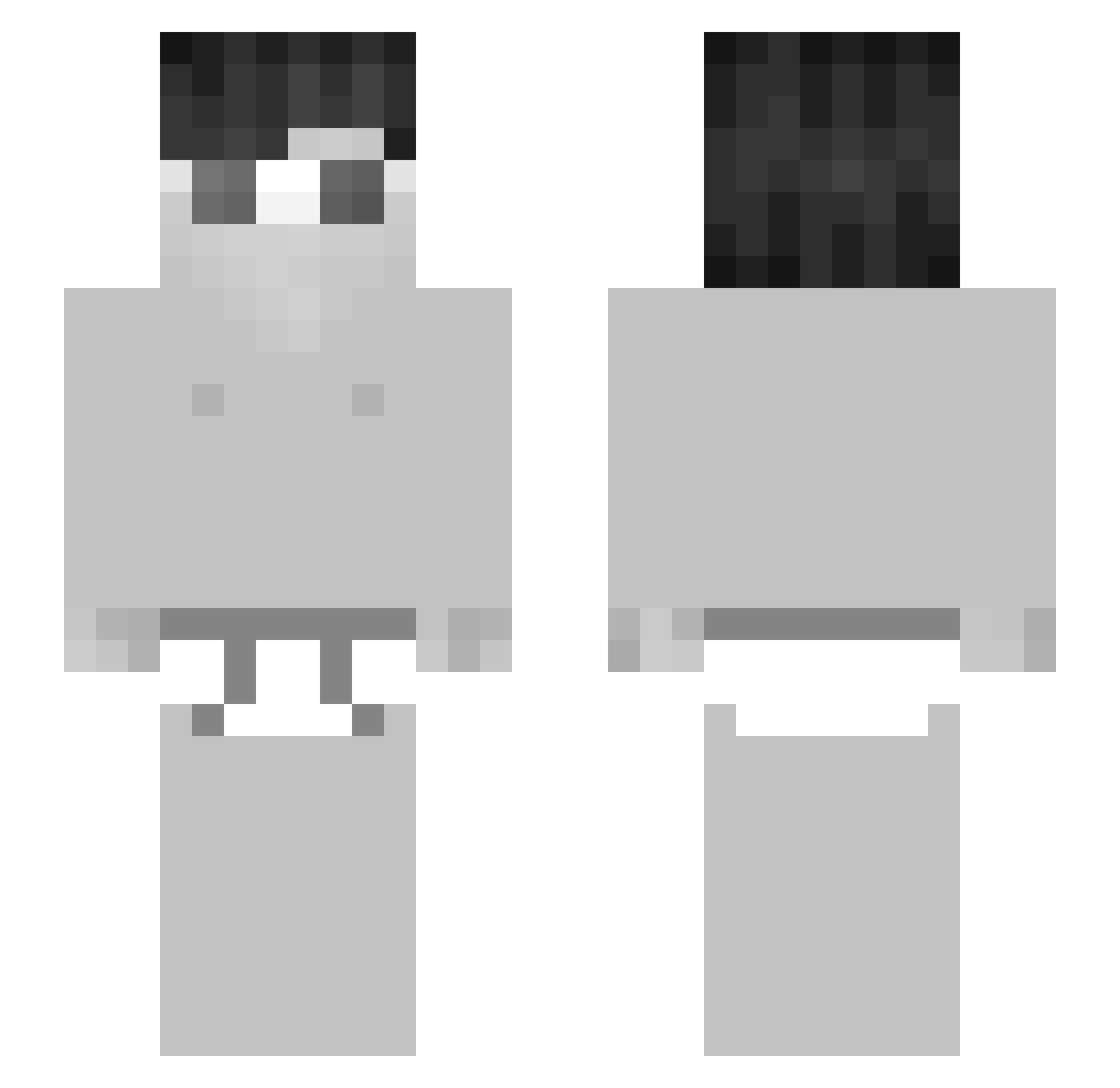 CWone11 Minecraft skin, front and back view