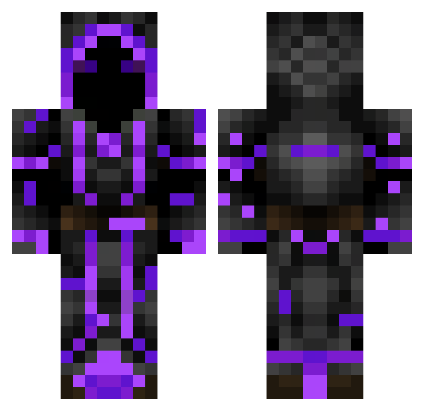 The_Storm125 Minecraft skin, front and back view