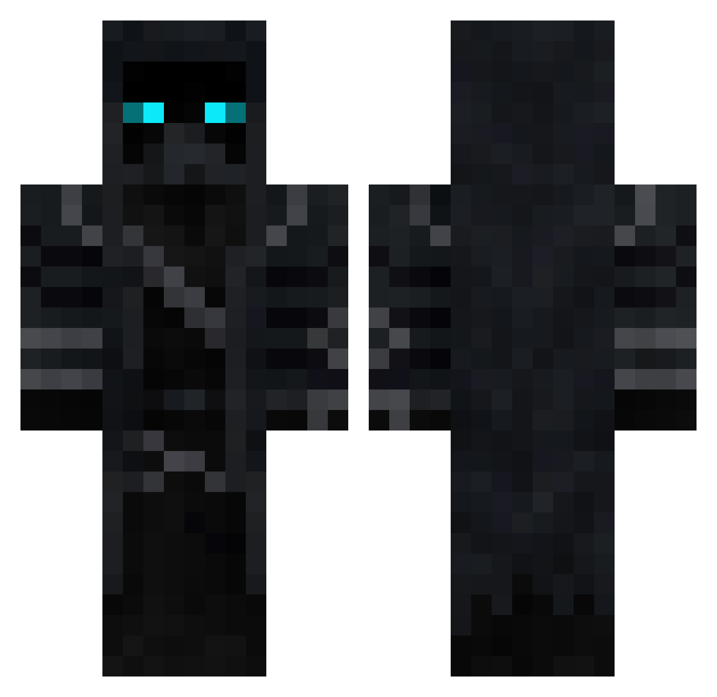 Tdavidi Minecraft skin, front and back view