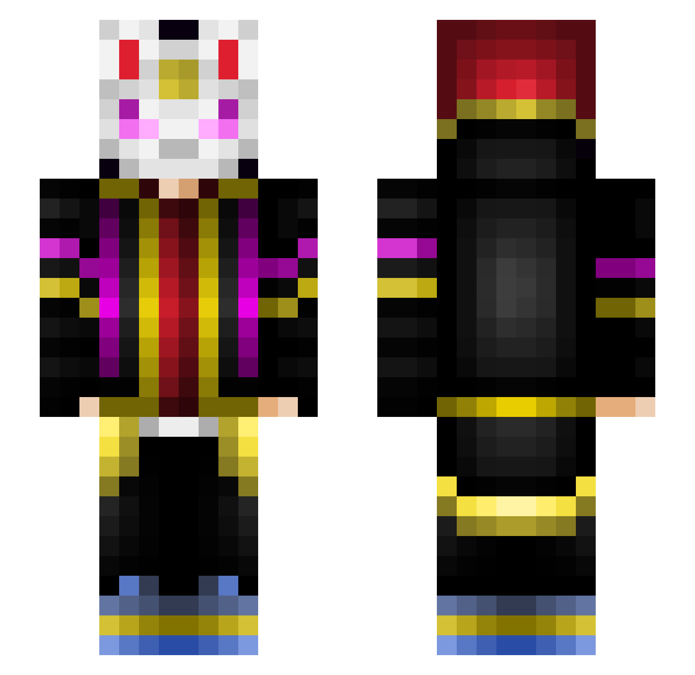 _98K_ Minecraft skin, front and back view