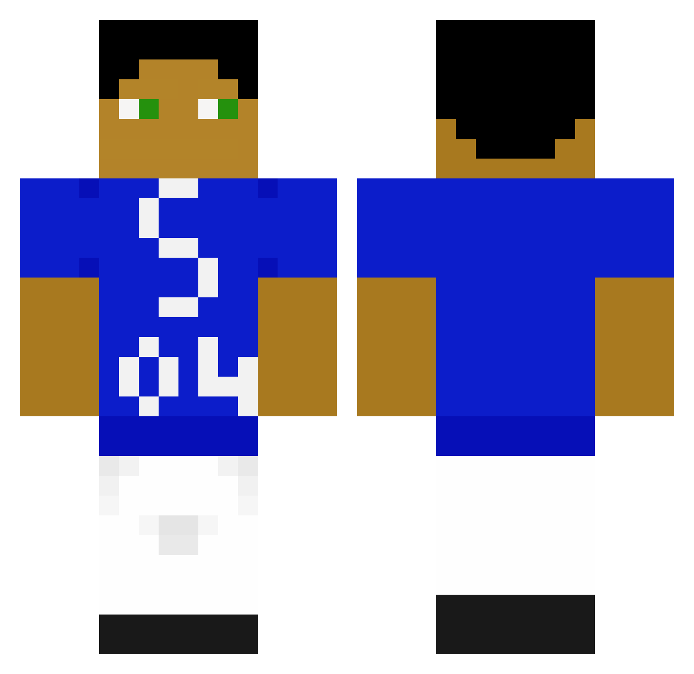 kappelar Minecraft skin, front and back view