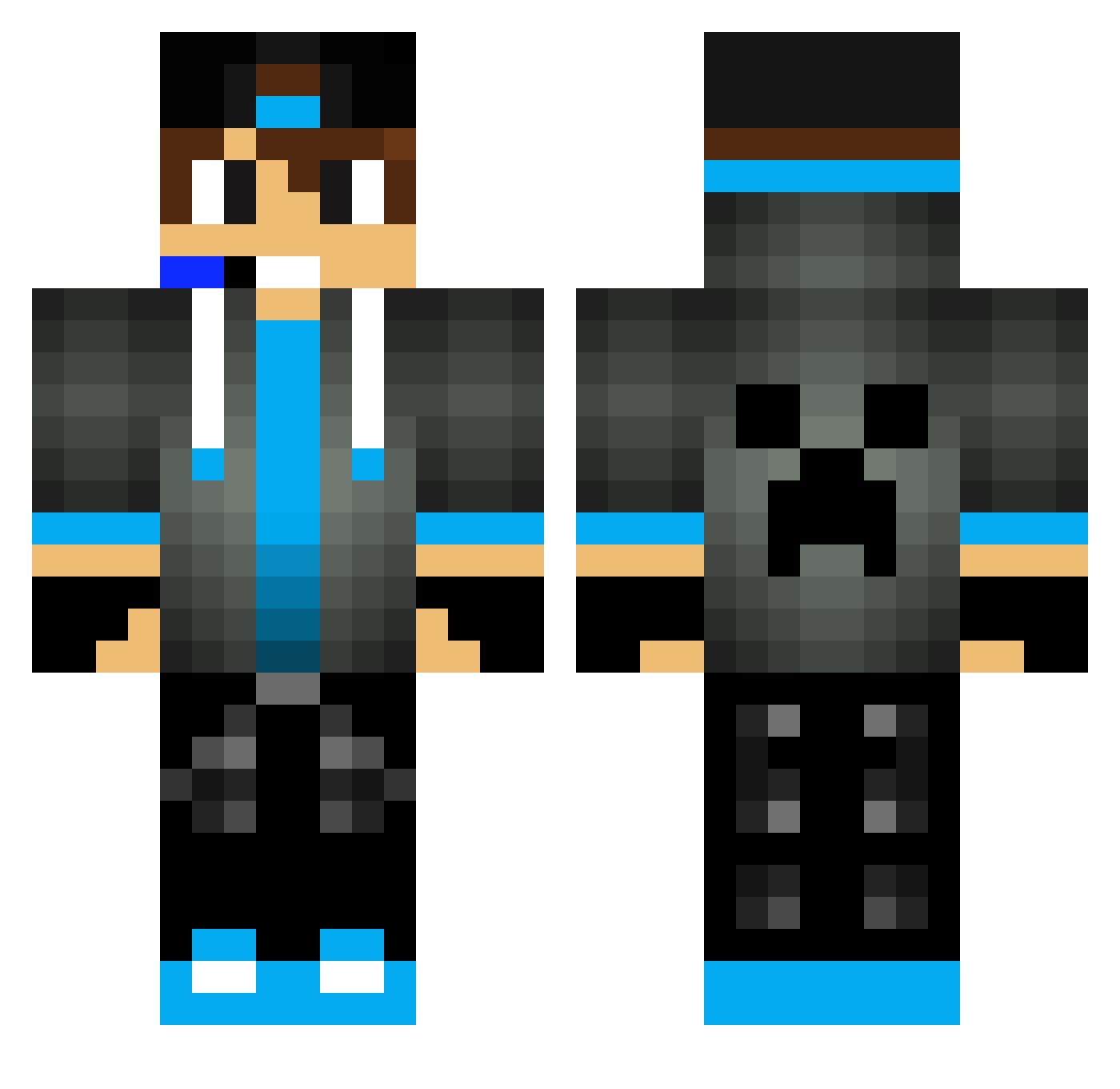 Sr_Play Minecraft skin, front and back view