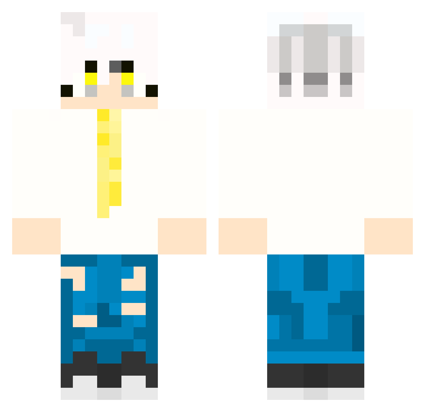 PLM_honer Minecraft skin, front and back view