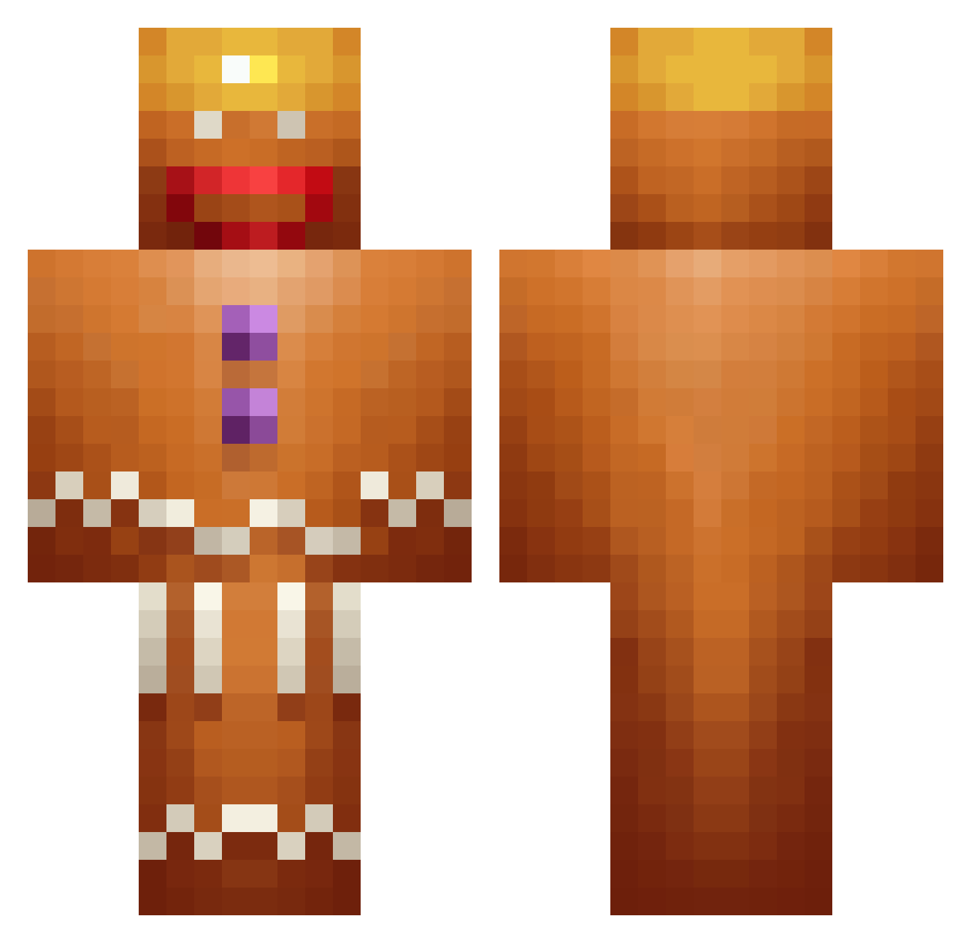 Drickchou_ Minecraft skin, front and back view