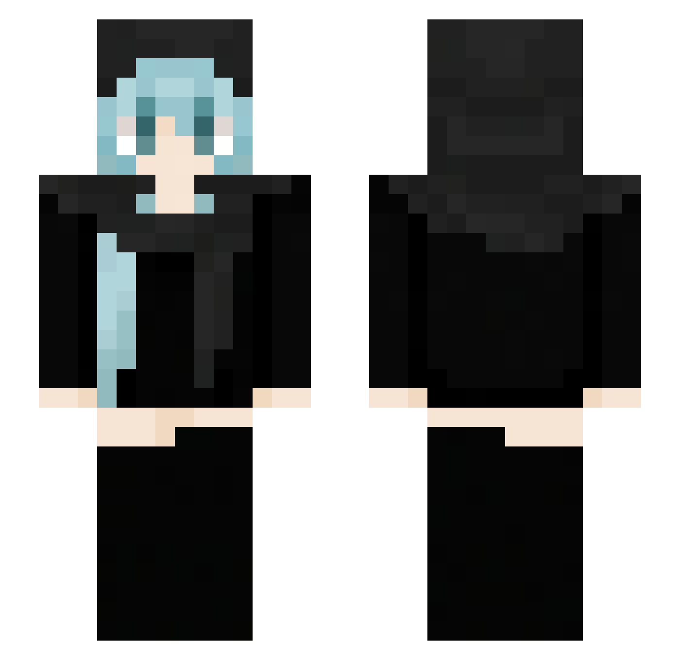 sunnysvl Minecraft skin, front and back view