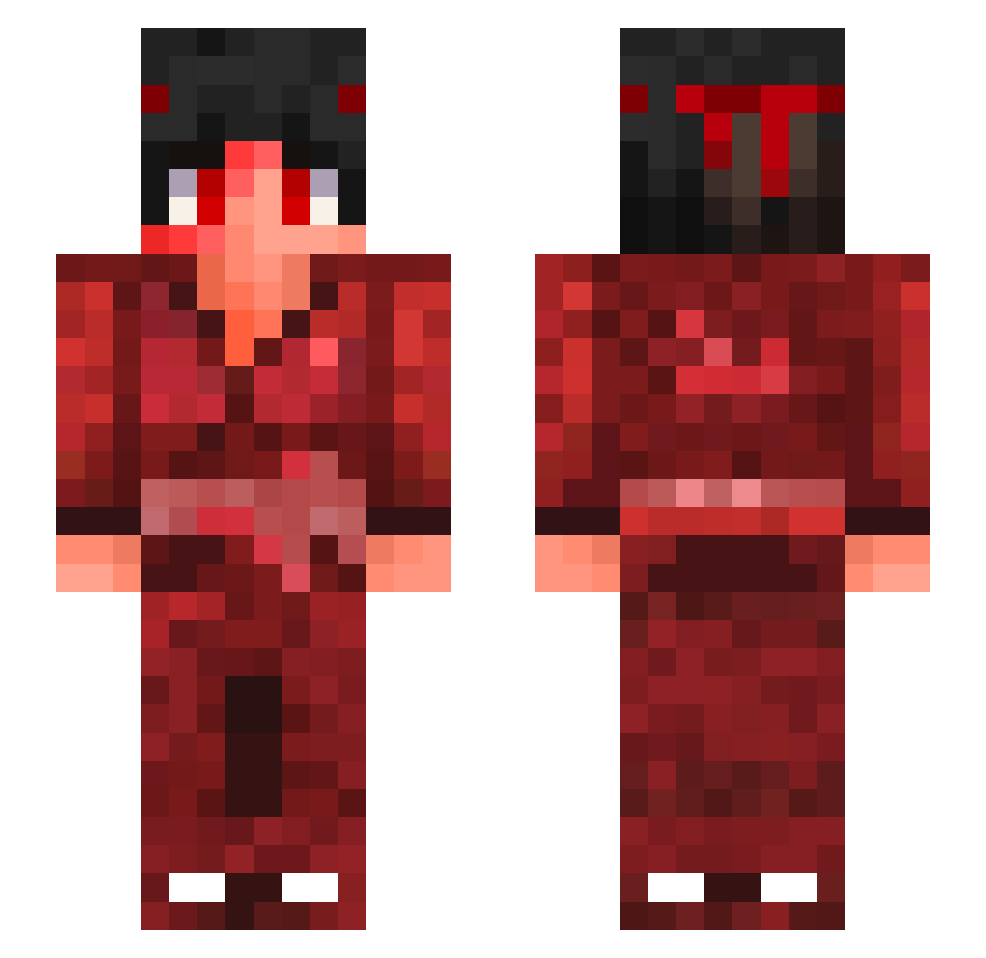 _Doves_ Minecraft skin, front and back view
