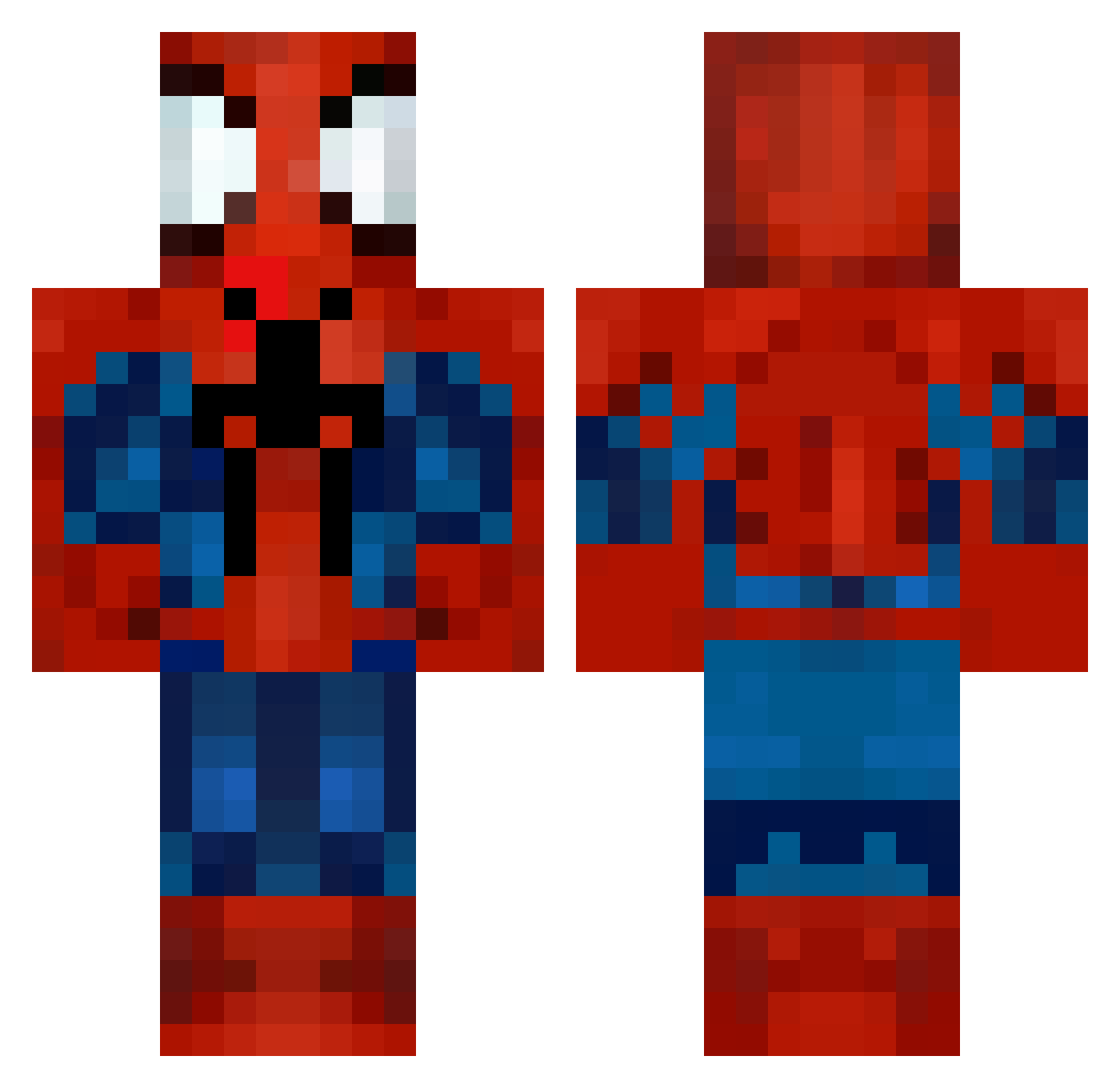 kefears Minecraft skin, front and back view
