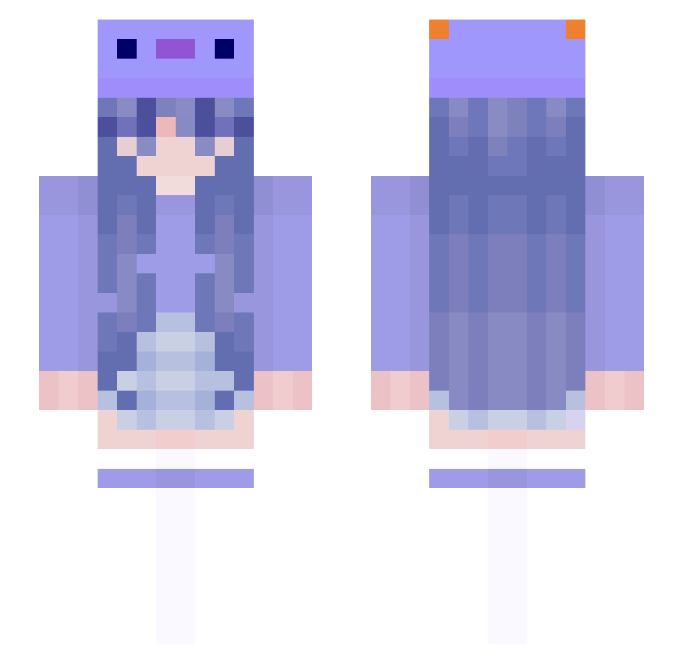 Songoku1010 Minecraft skin, front and back view