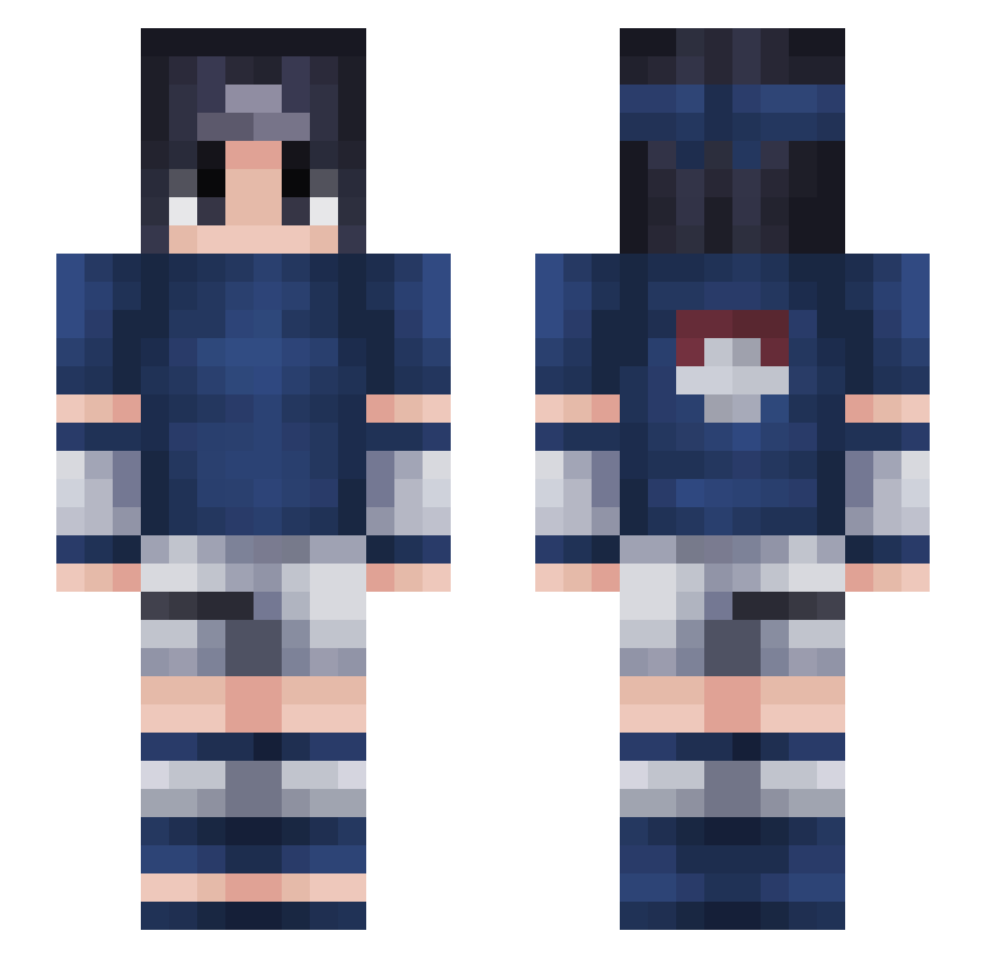 iamsang Minecraft skin, front and back view