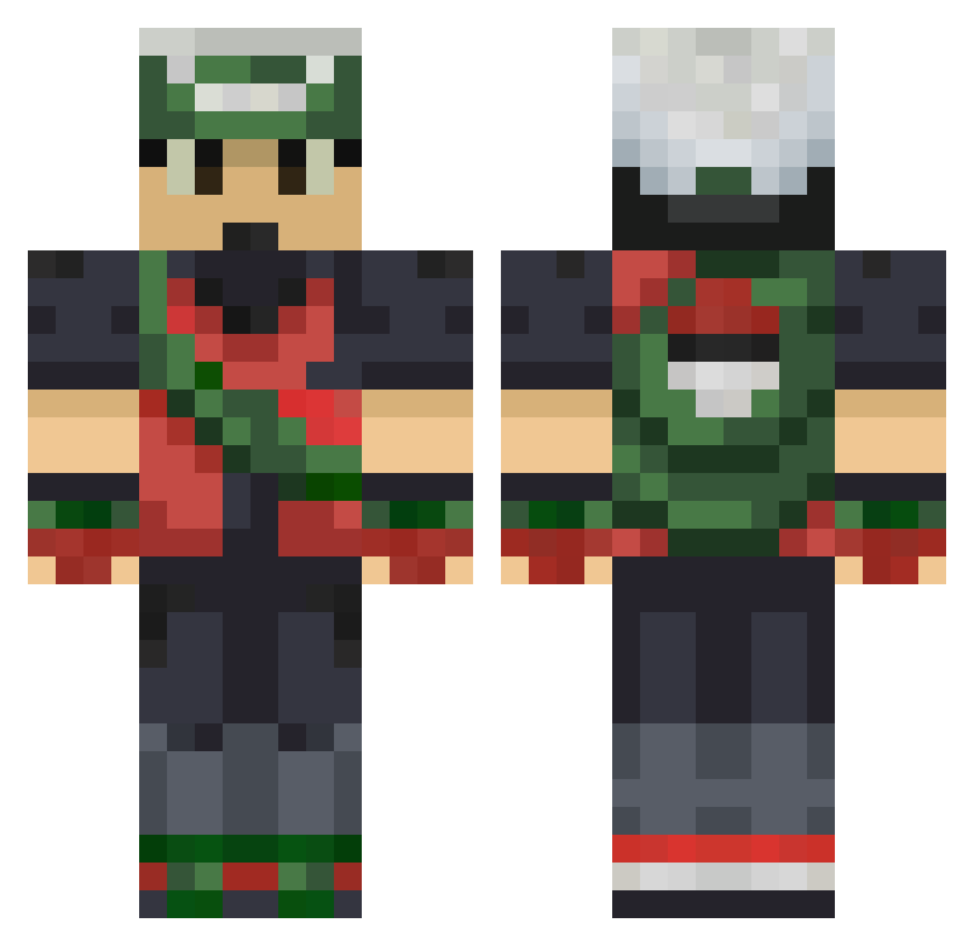 epiceasterbunny Minecraft skin, front and back view