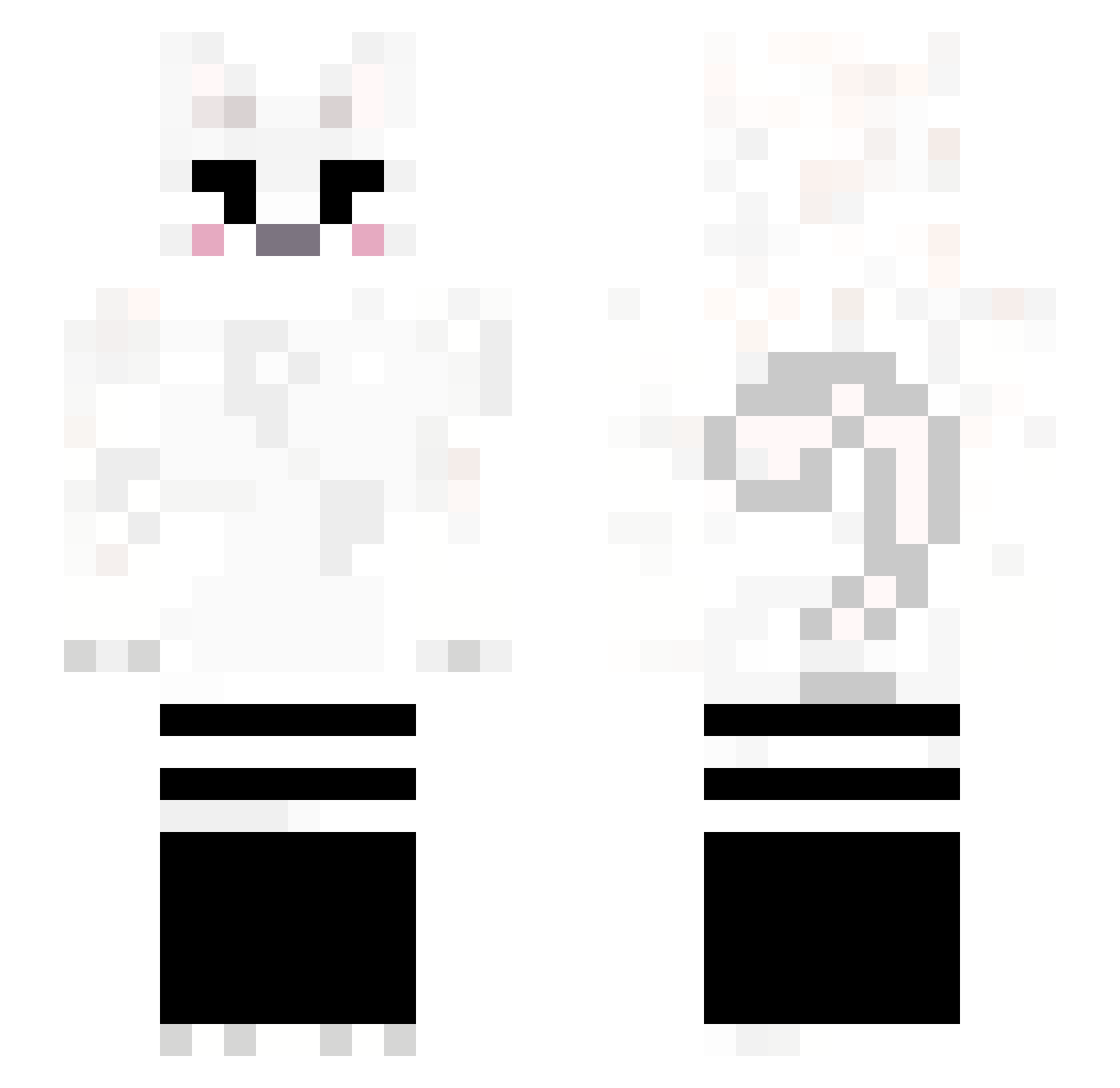 Skulptur4 Minecraft skin, front and back view