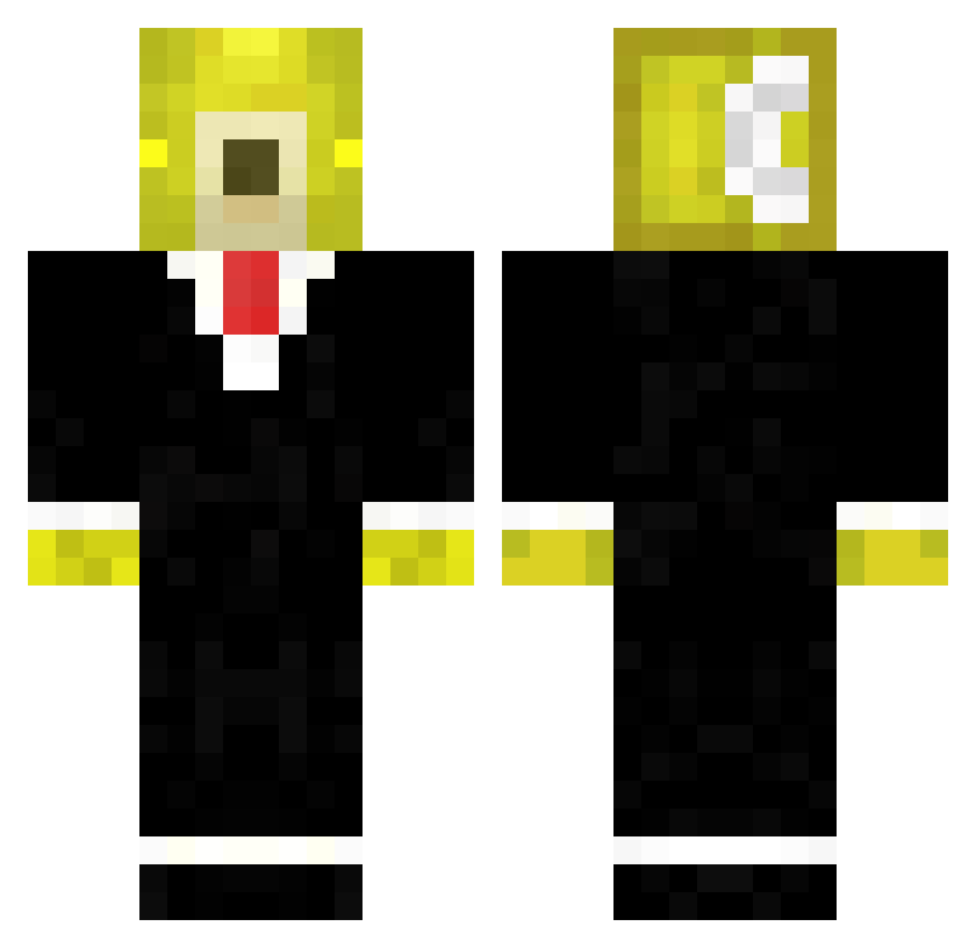 KoiKarp Minecraft skin, front and back view