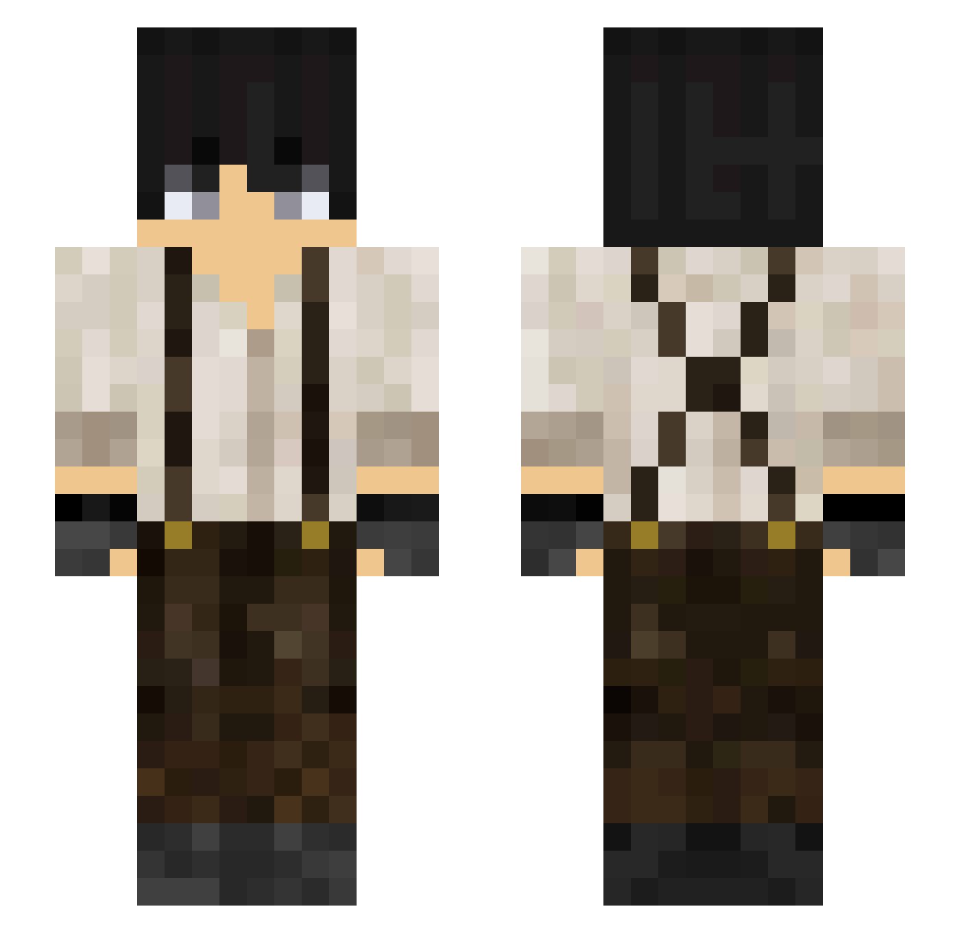 Sincro_93 Minecraft skin, front and back view