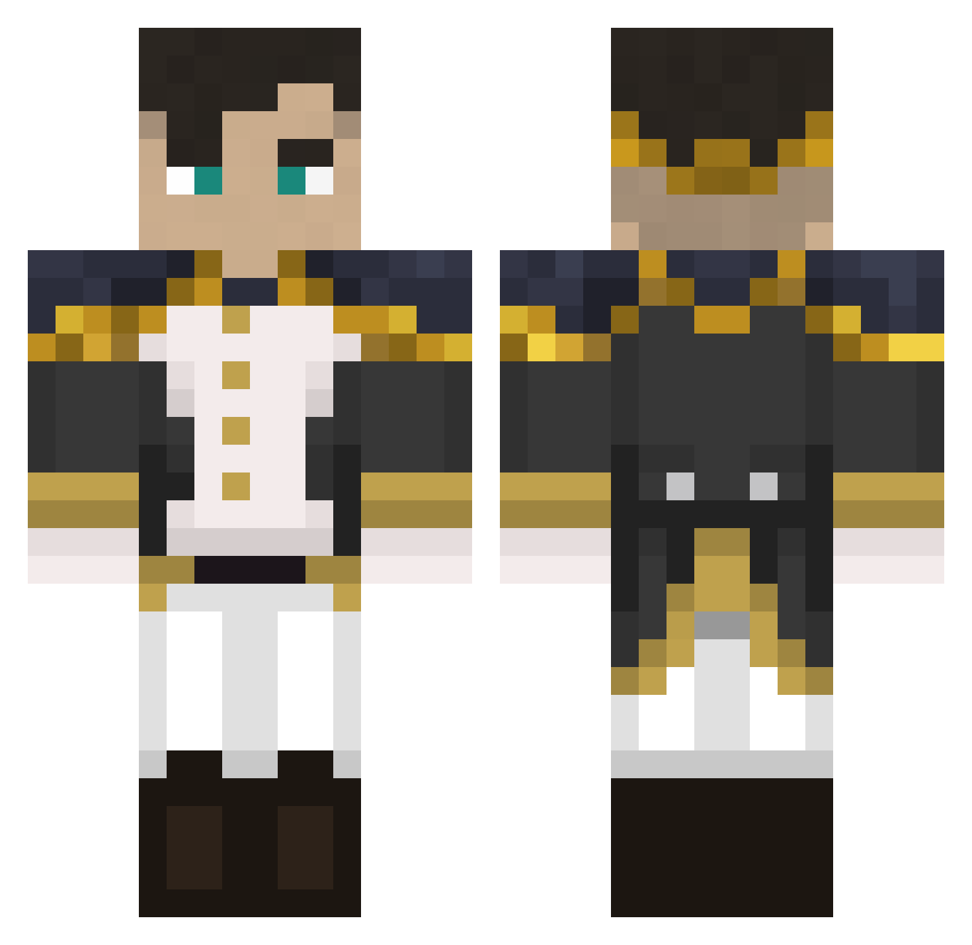 Prinze_OmarI02 Minecraft skin, front and back view