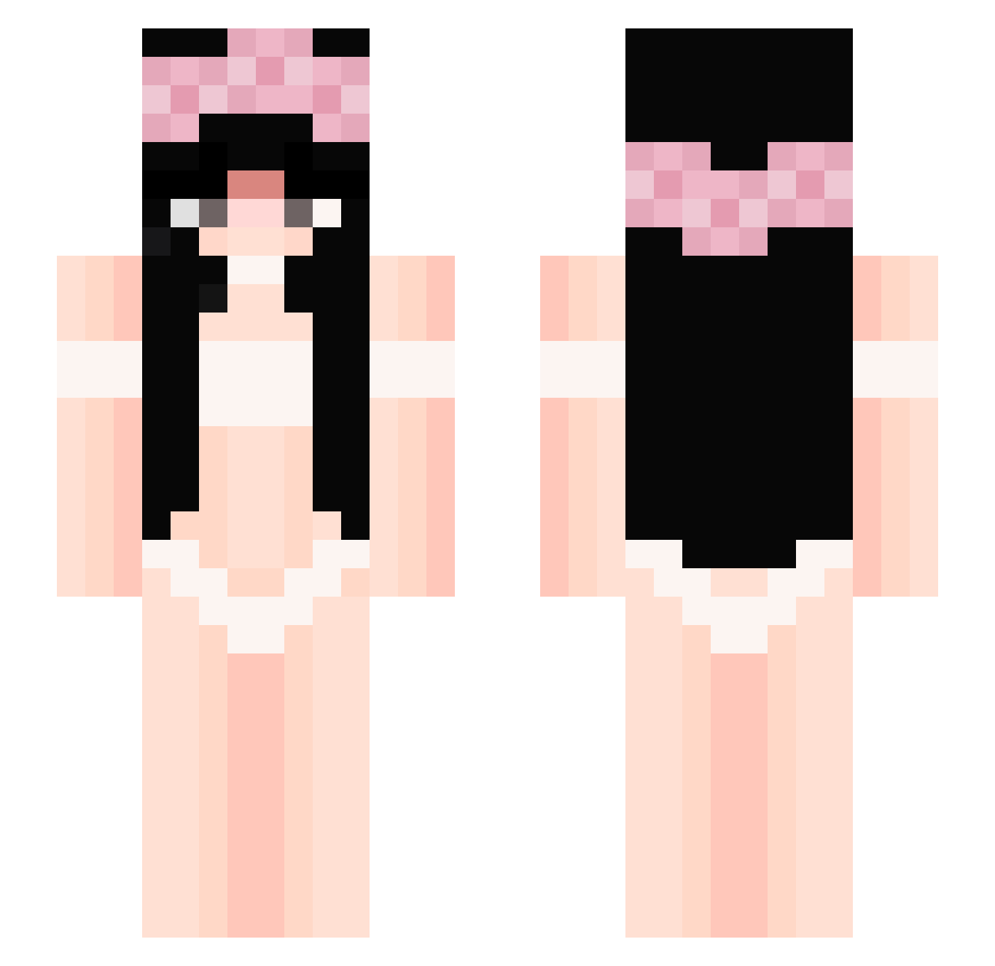 yok4i_ Minecraft skin, front and back view