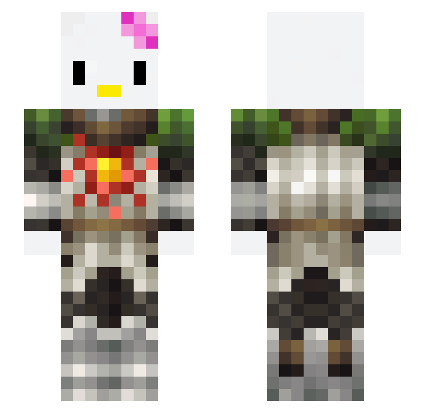 Quillion245 Minecraft skin, front and back view