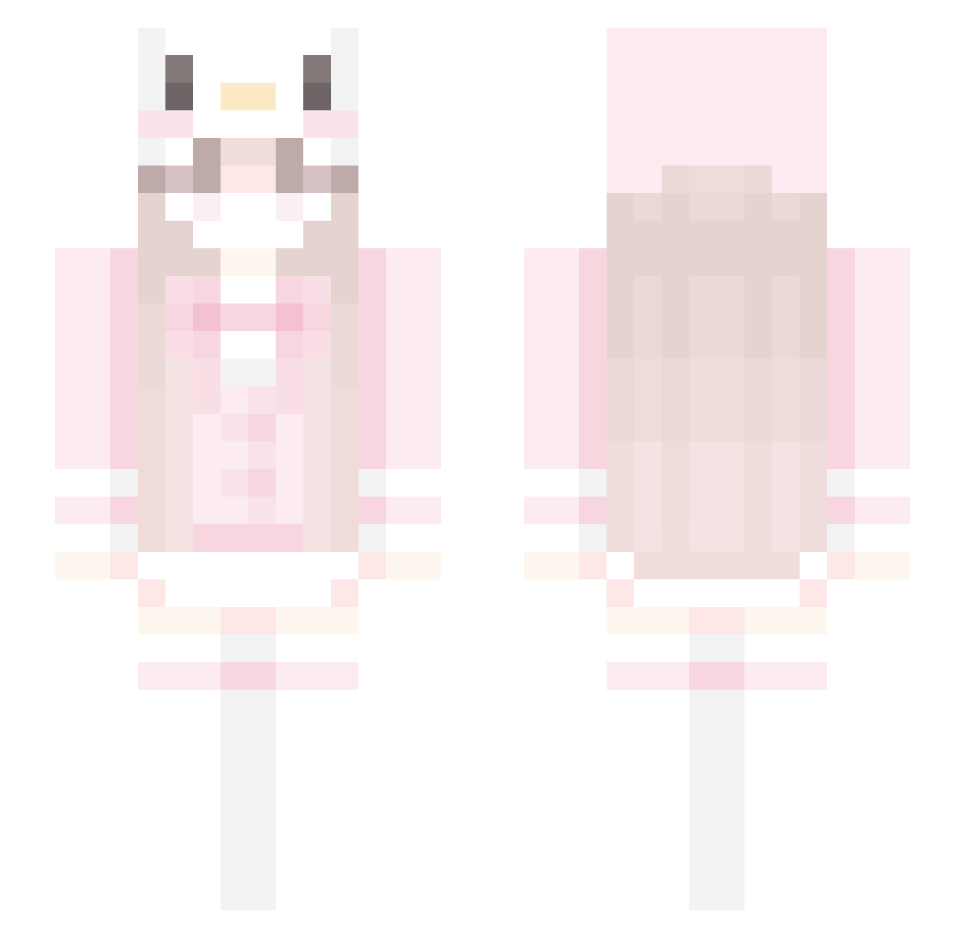 pxnnych Minecraft skin, front and back view