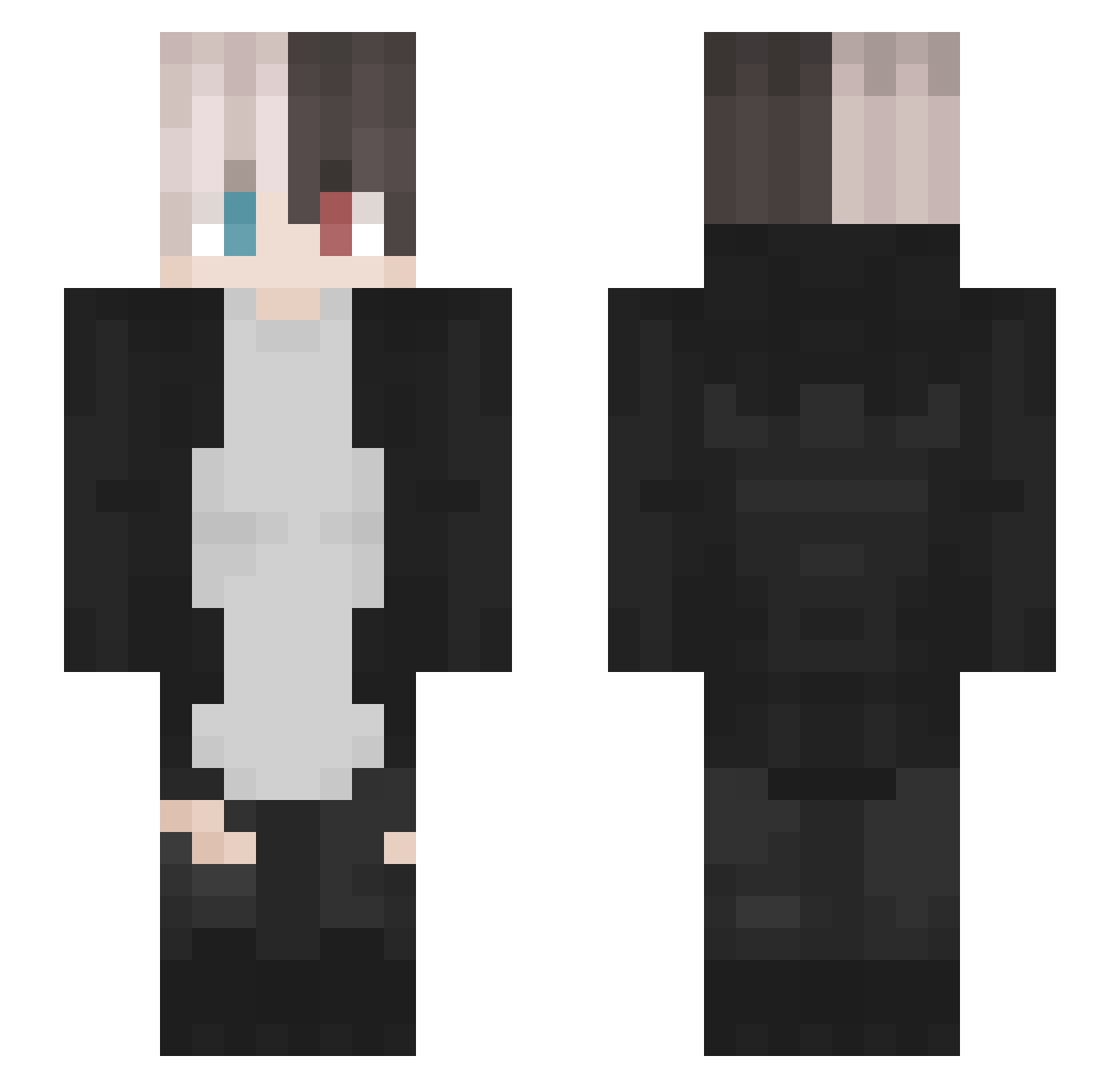 SOS_Safwan Minecraft skin, front and back view