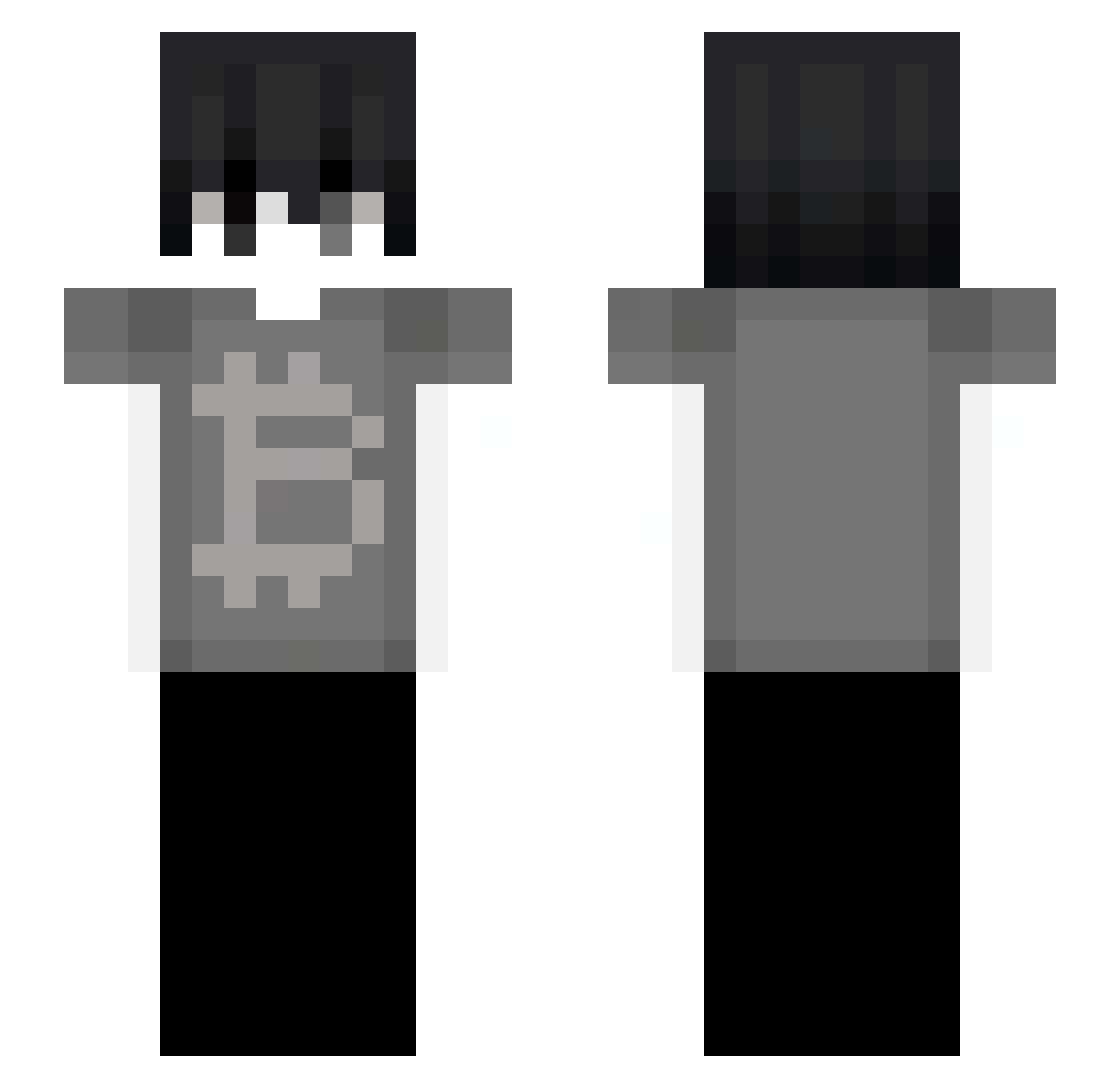 cursedy_y Minecraft skin, front and back view