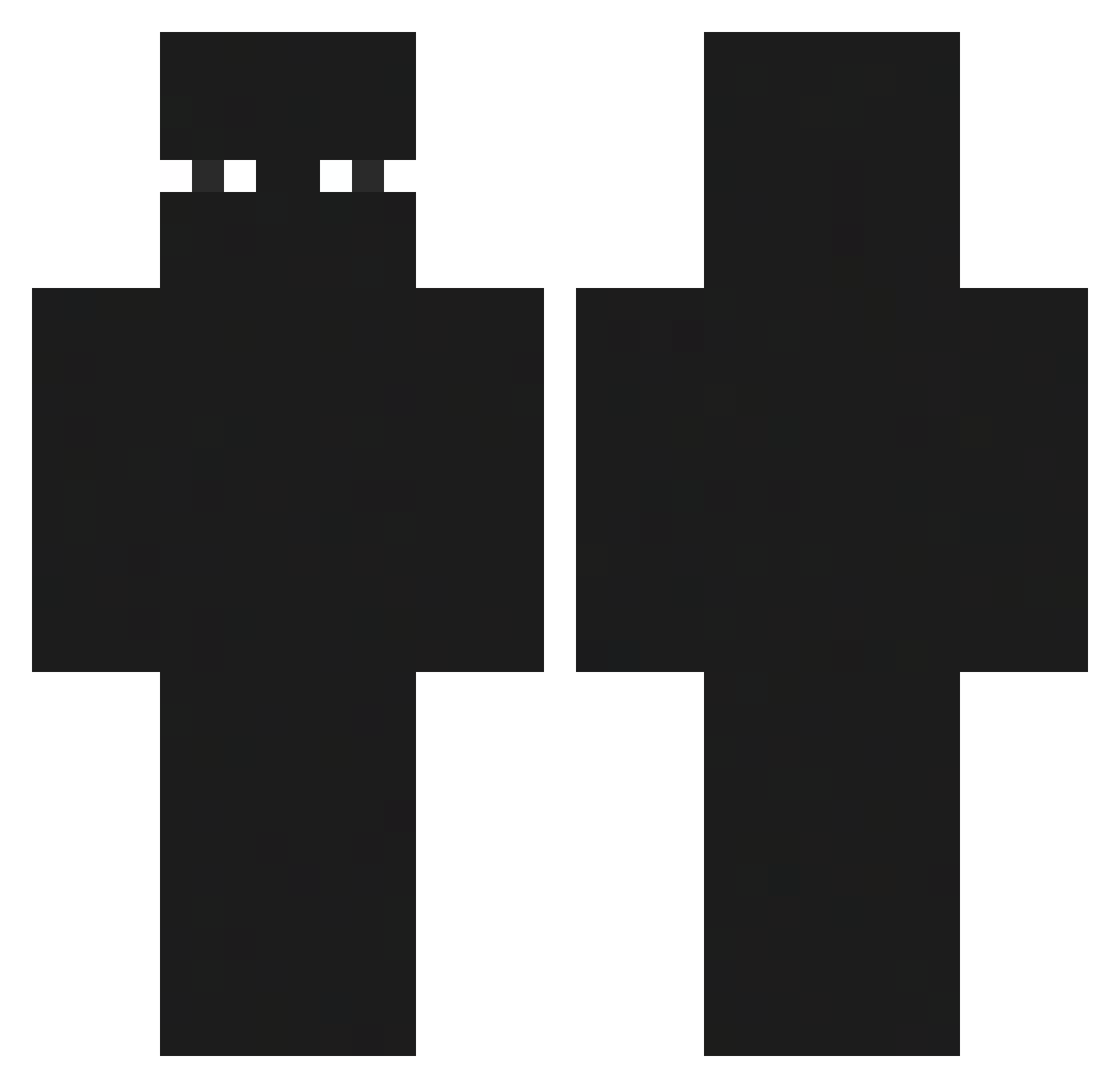 BOSF7 Minecraft skin, front and back view