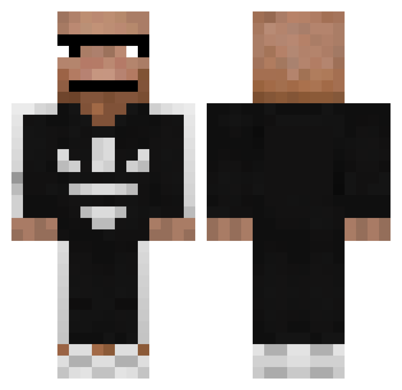slonik69 Minecraft skin, front and back view