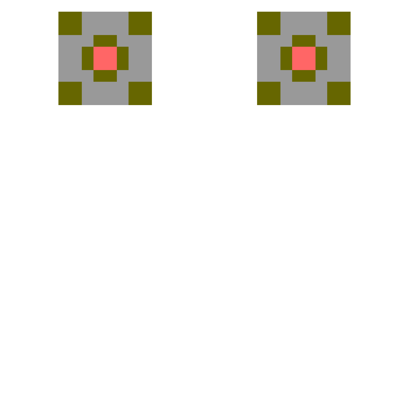 Orwell Minecraft skin, front and back view