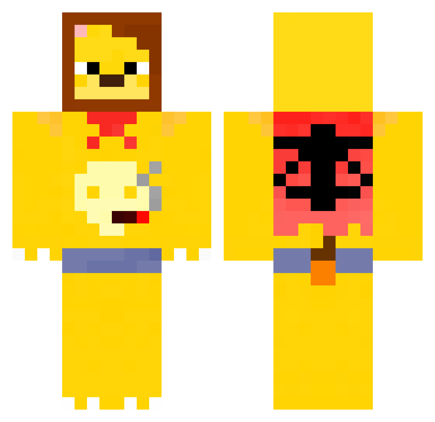 qingwa_frog Minecraft skin, front and back view