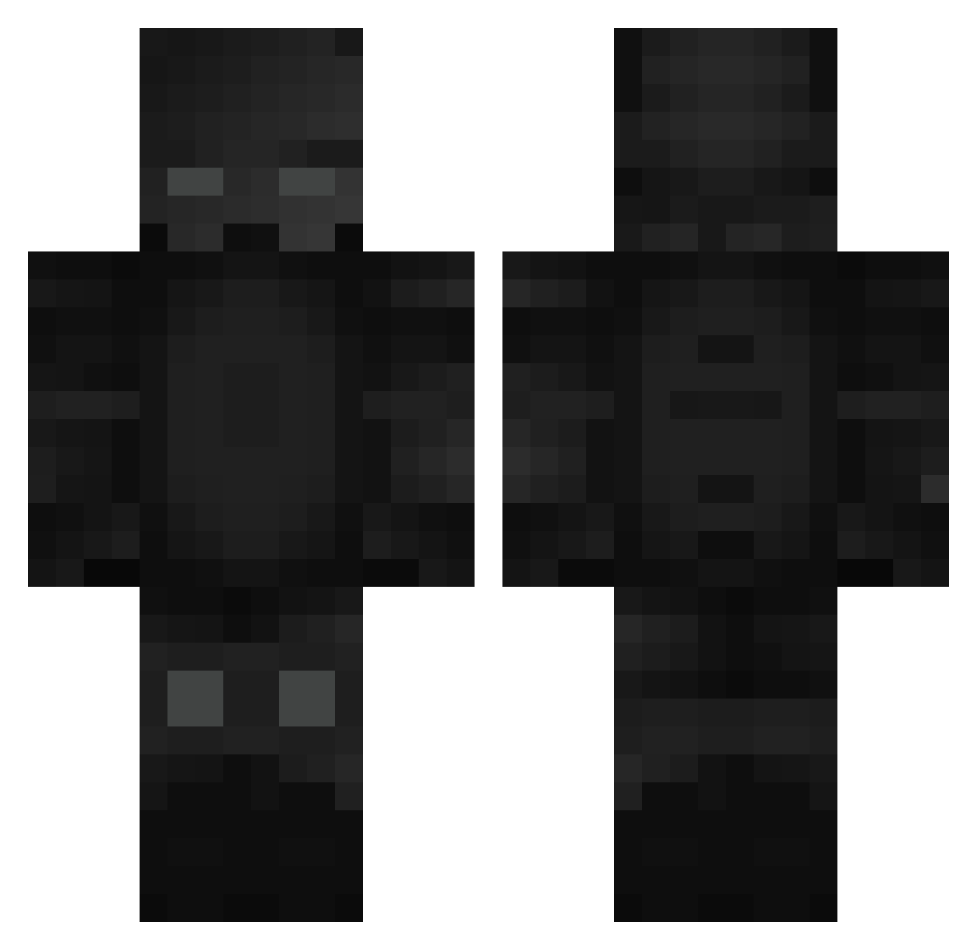 TheFluffyGoat Minecraft skin, front and back view
