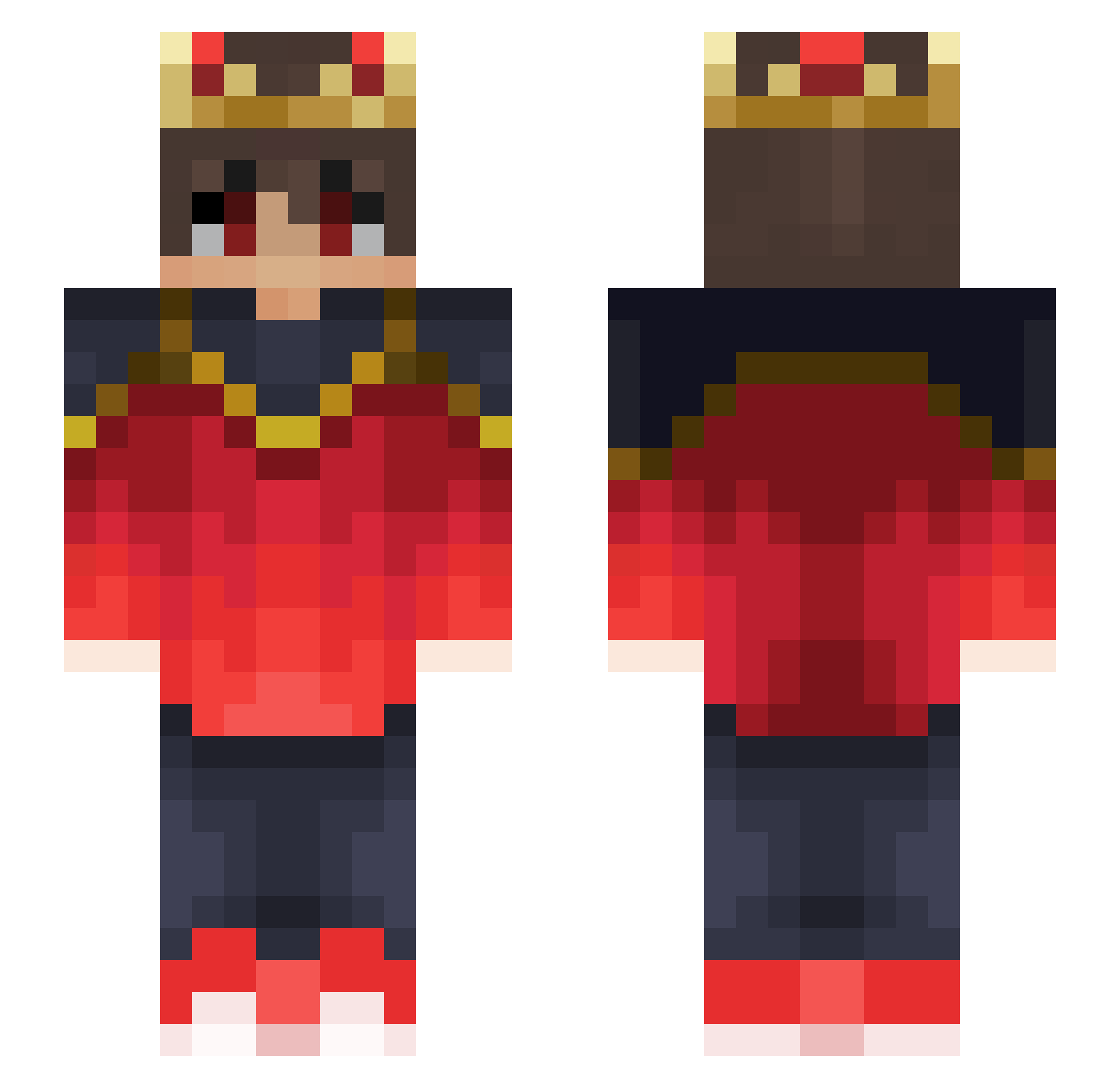 tonykkj Minecraft skin, front and back view