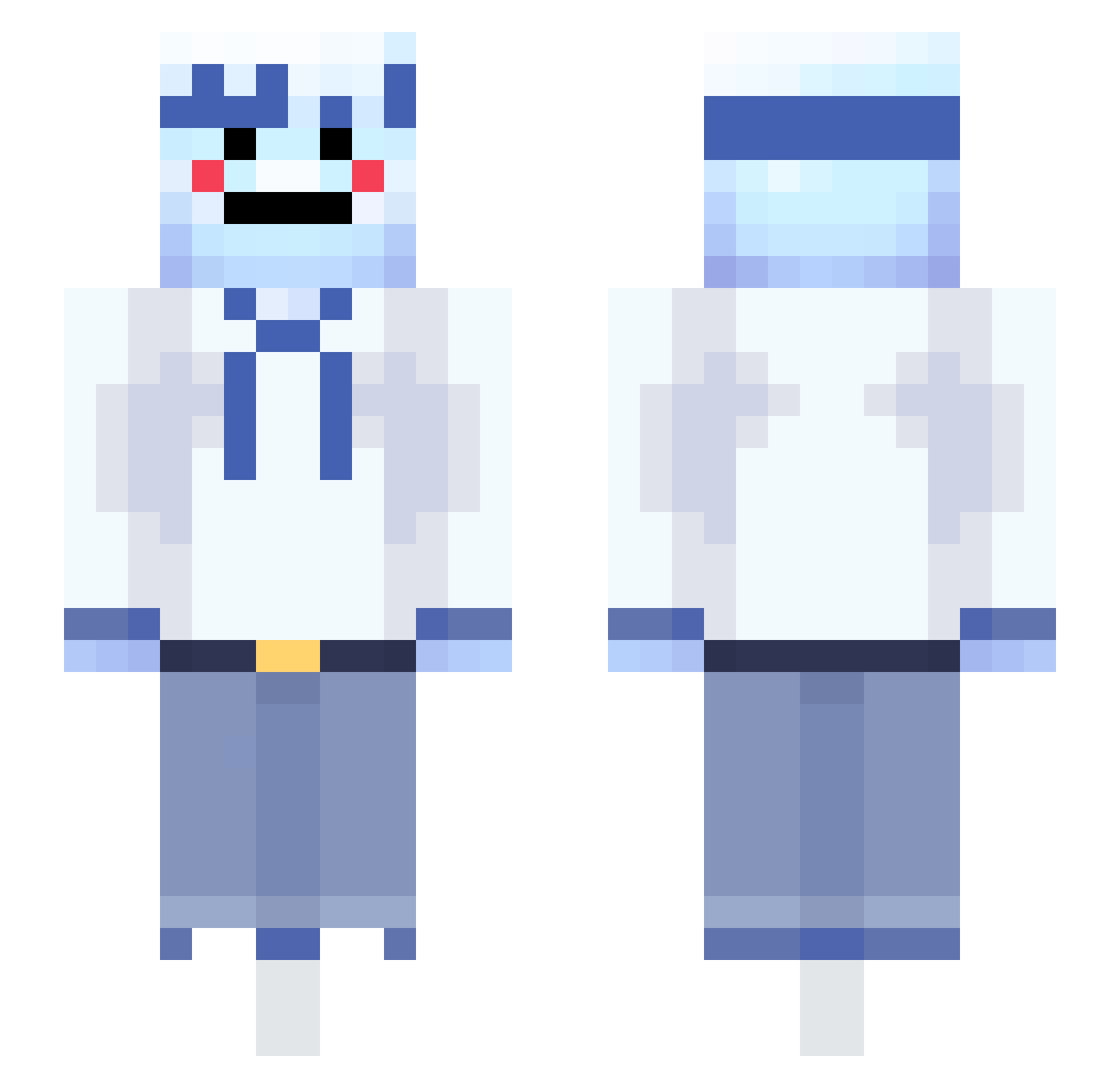 LucasDMC8 Minecraft skin, front and back view