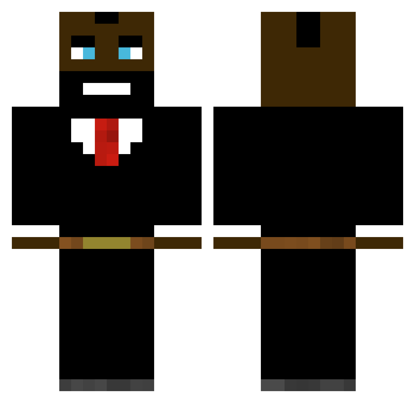 Shlokin Minecraft skin, front and back view