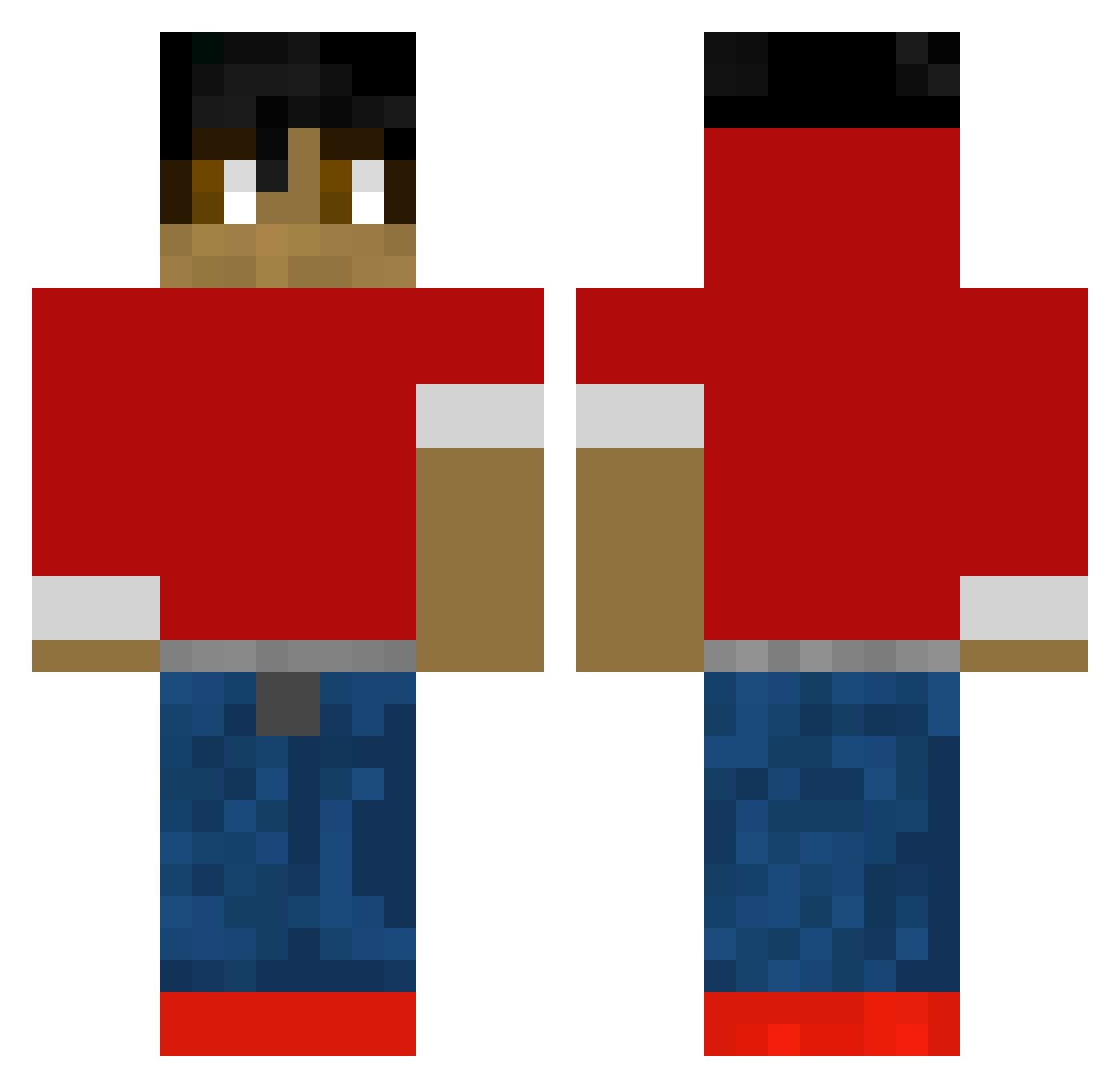 ranch_12 Minecraft skin, front and back view