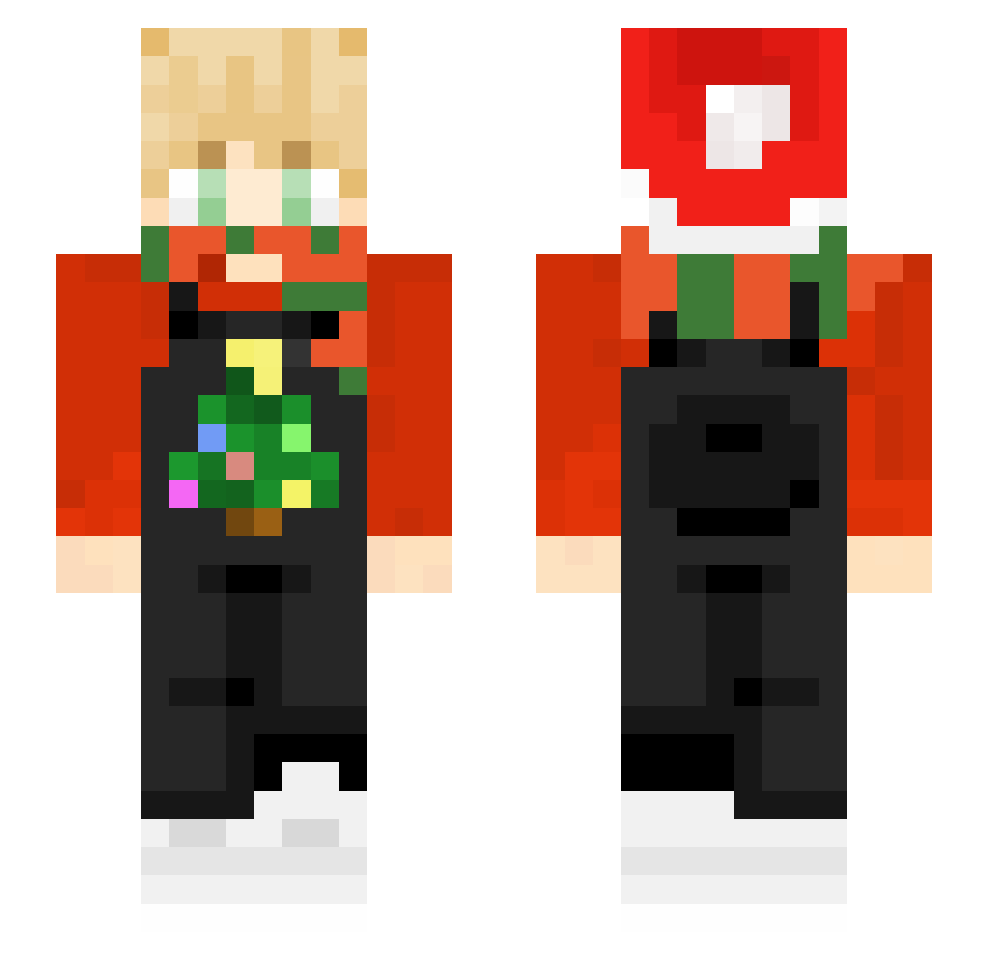 juicyAvokadou Minecraft skin, front and back view