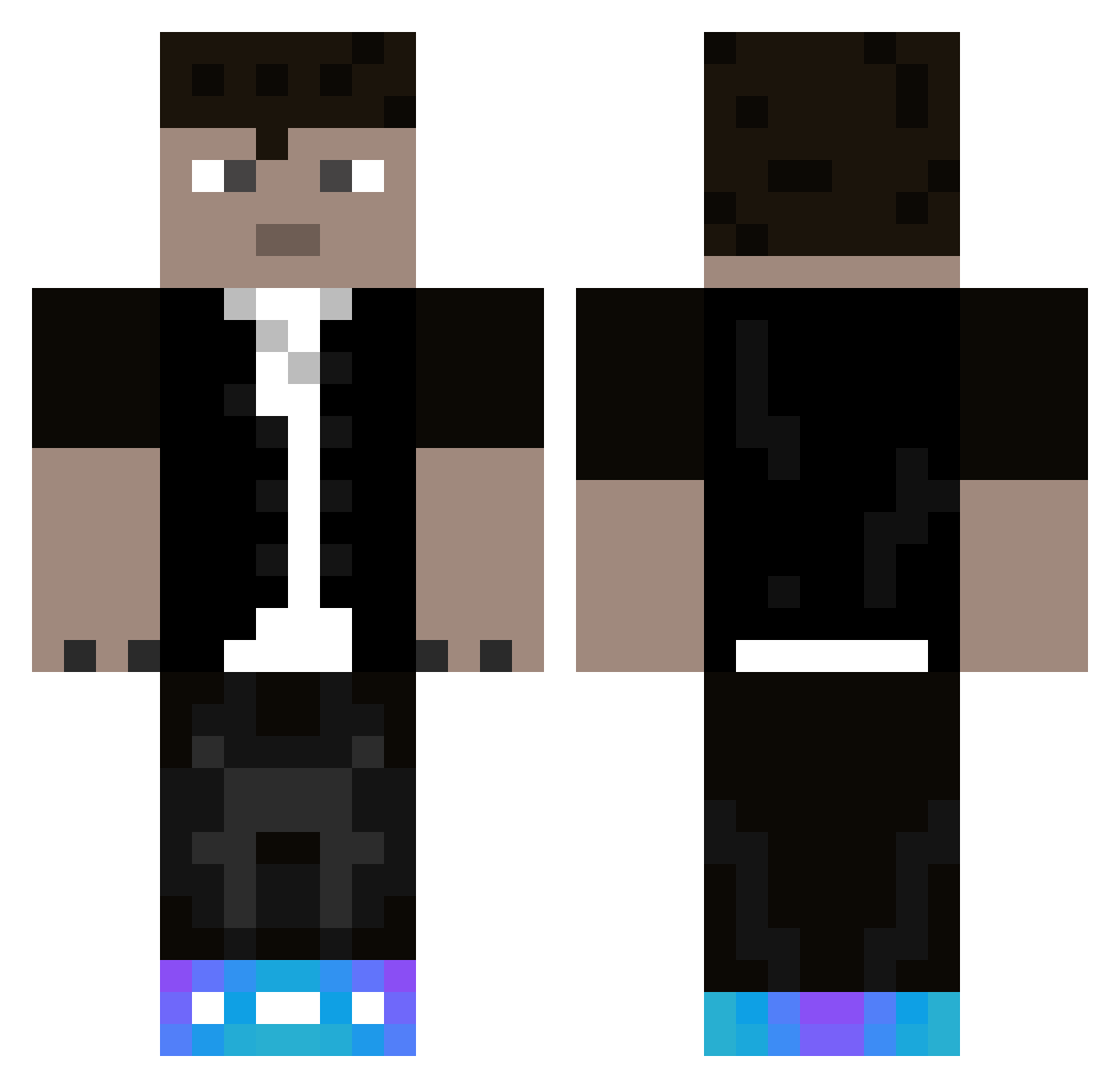 Ring_66 Minecraft skin, front and back view