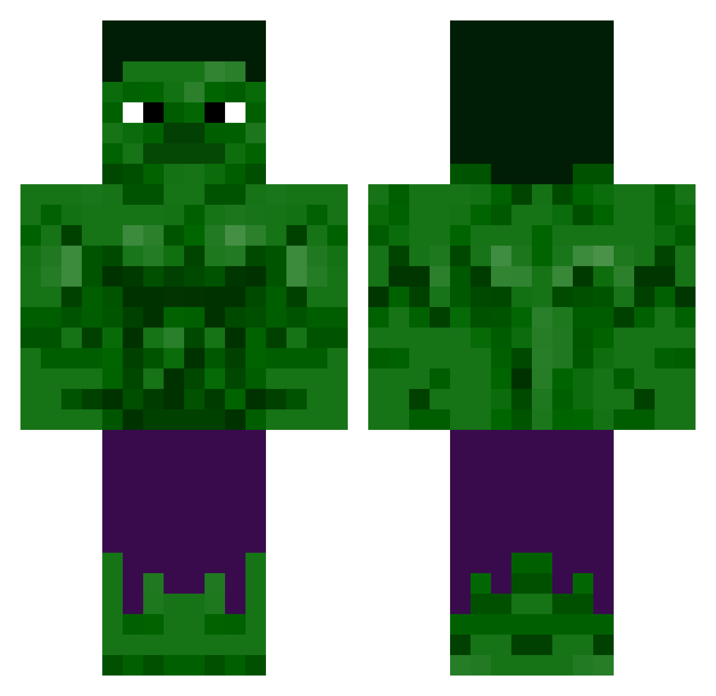Cevt12 Minecraft skin, front and back view