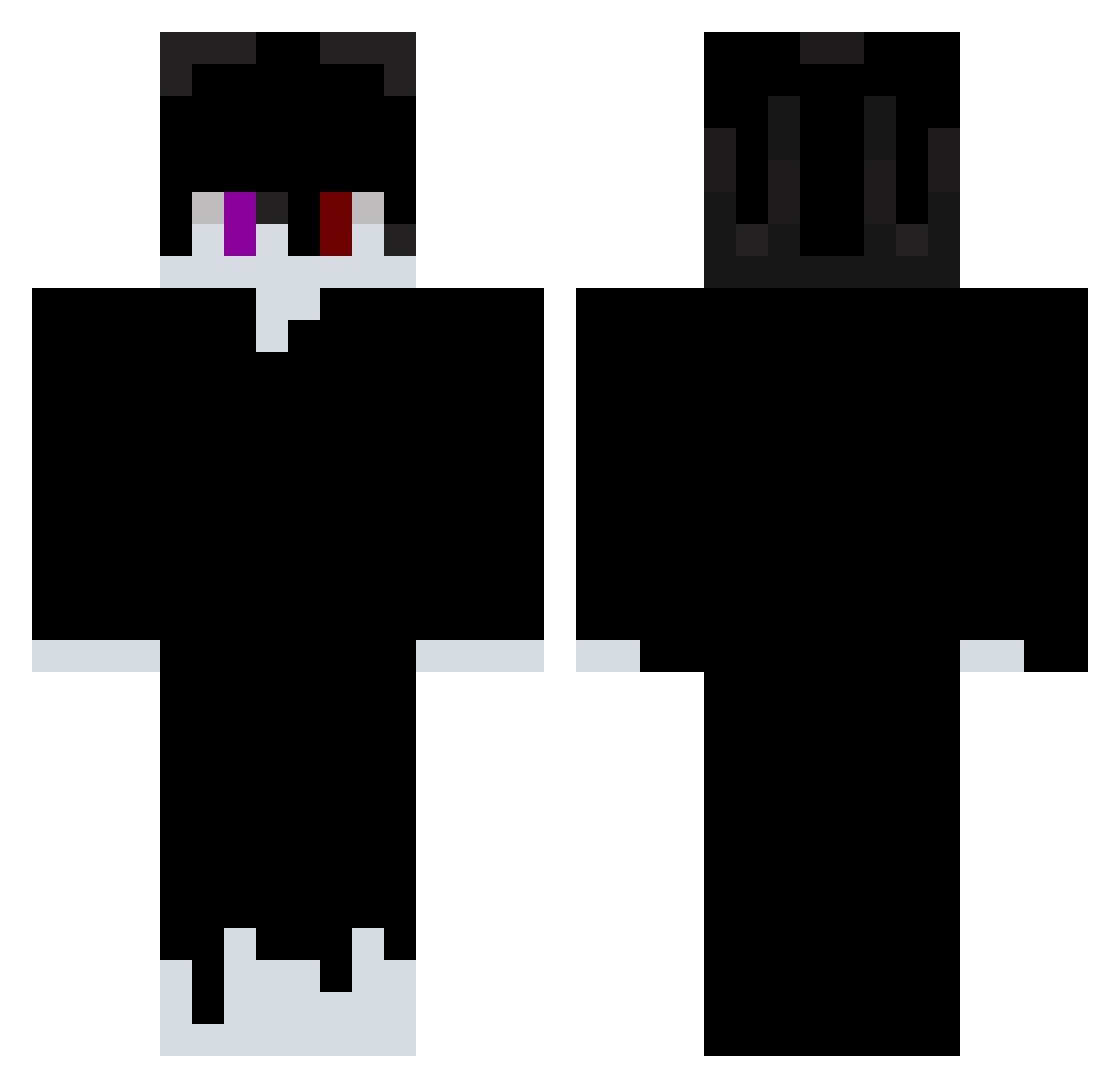 surpreender Minecraft skin, front and back view