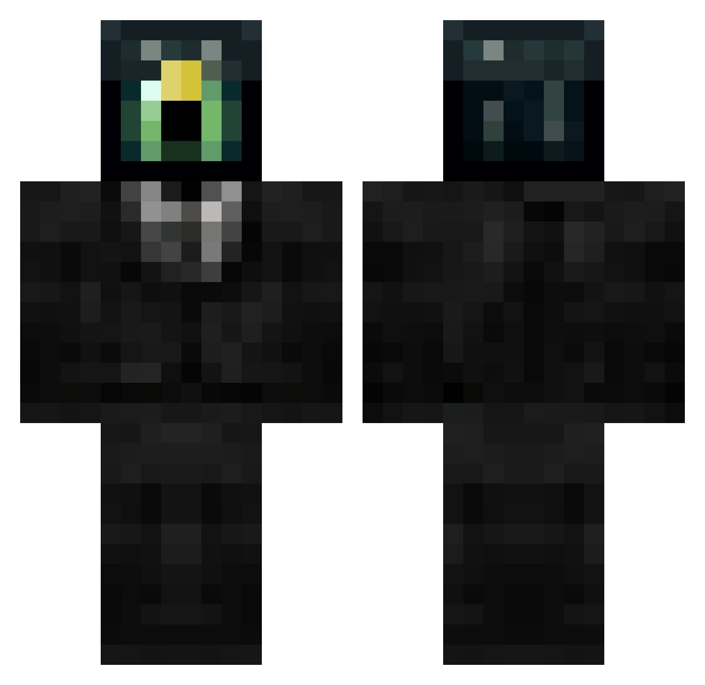 xIsaaacB Minecraft skin, front and back view