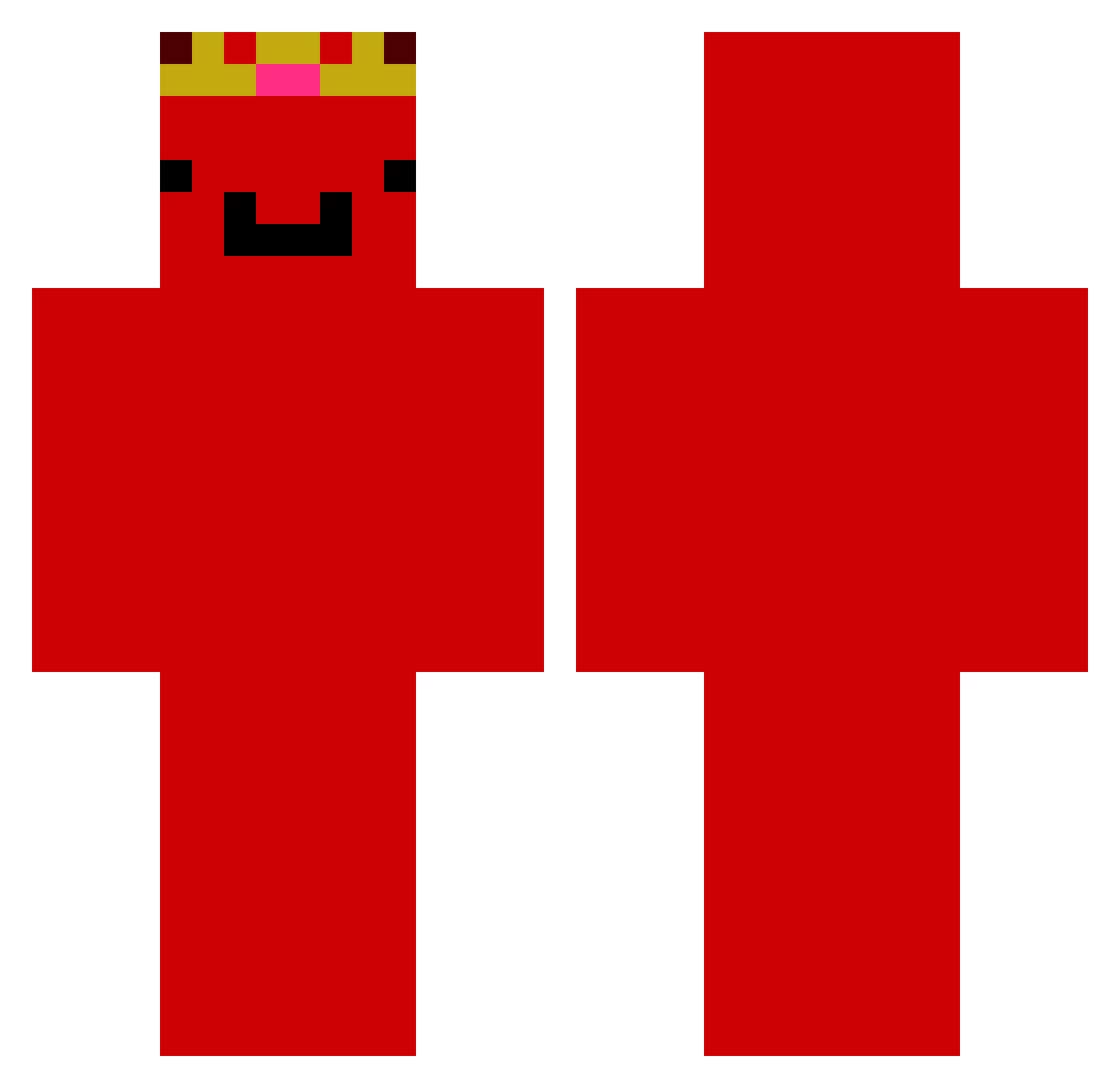 viltusplayts24 Minecraft skin, front and back view